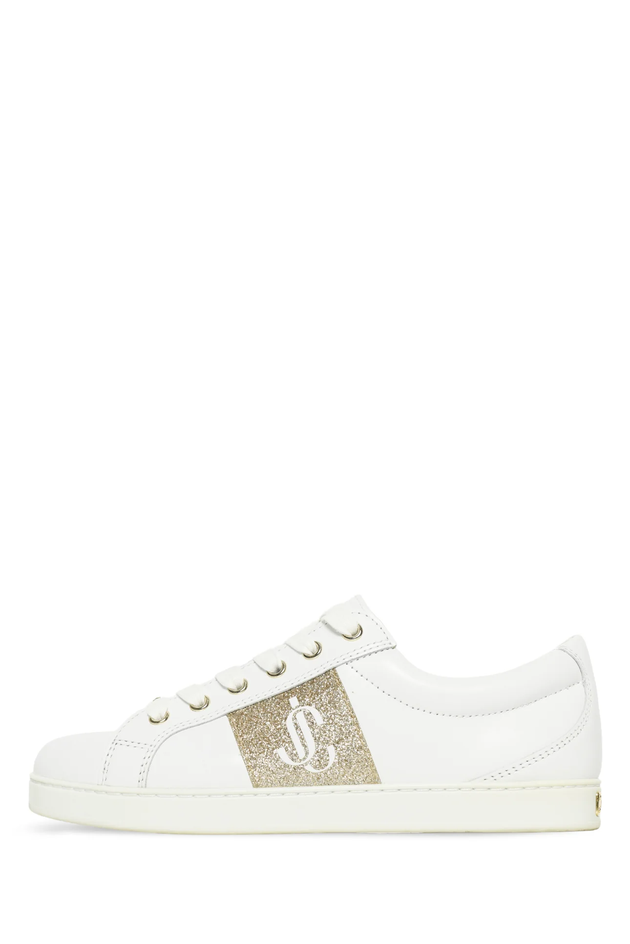 Jimmy Choo Size 36.5 Glitter Logo Sneakers - Image 3