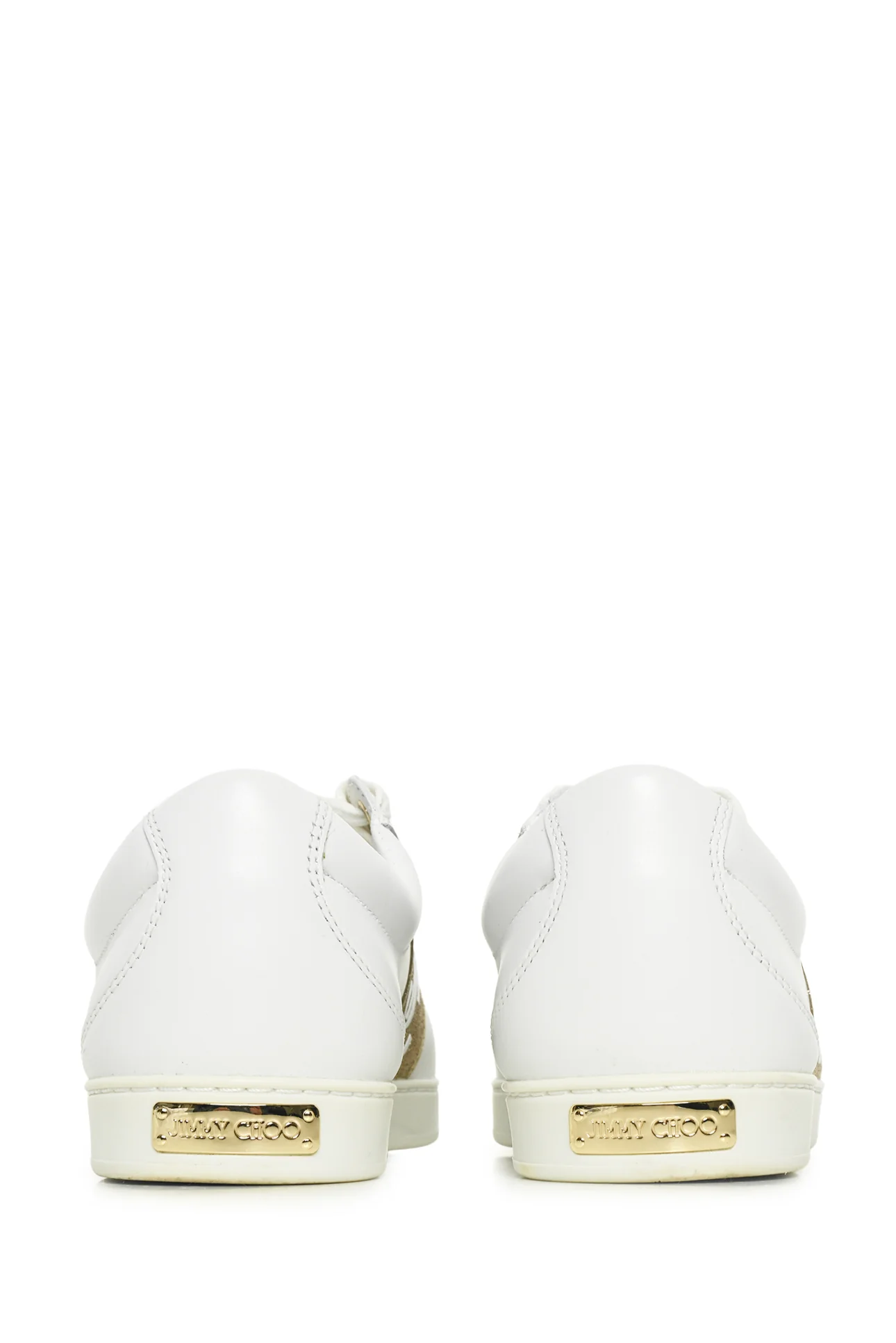 Jimmy Choo Size 36.5 Glitter Logo Sneakers - Image 4