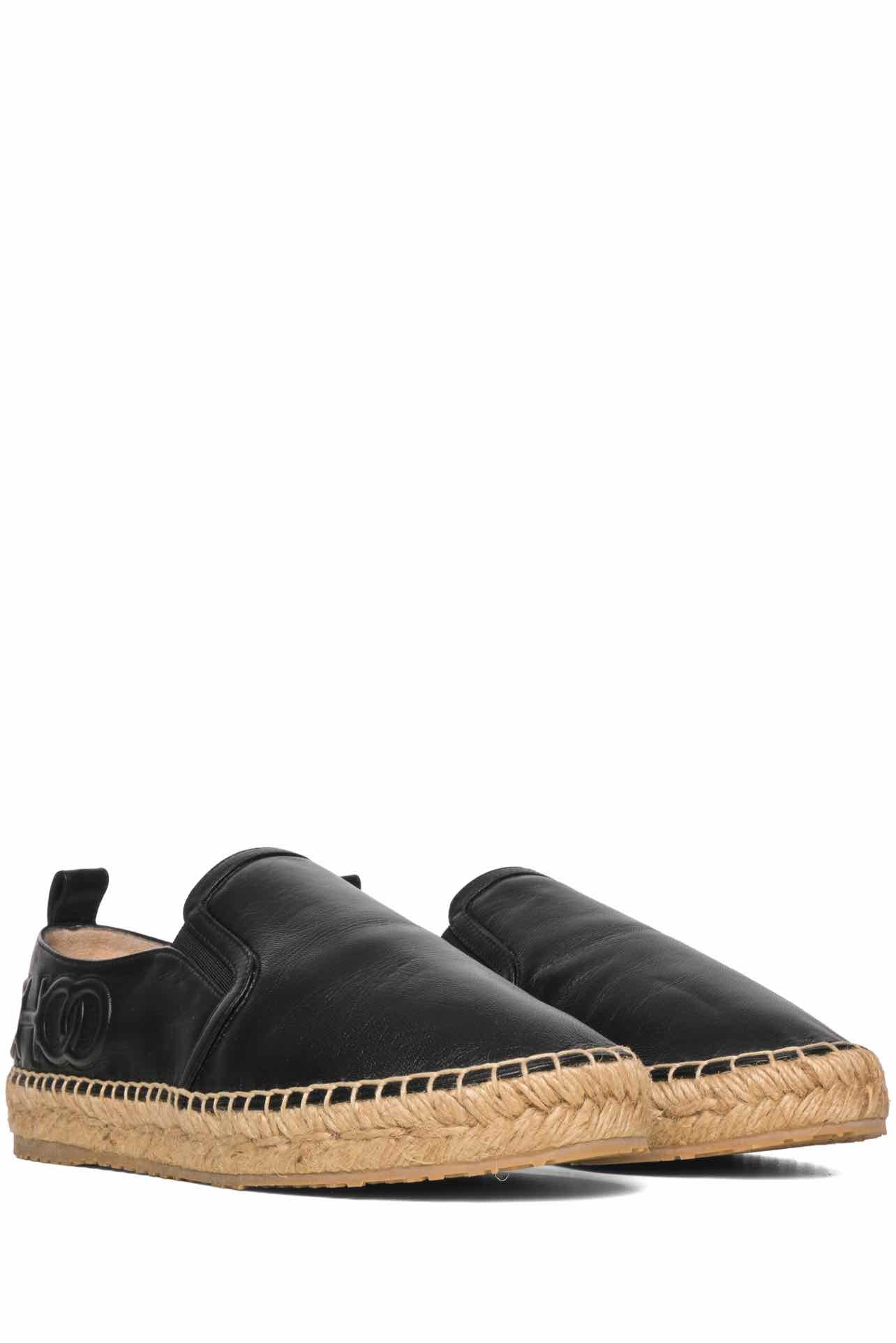 Jimmy Choo Size 36.5 Lichi Soft Leather Espadrille Flats - Image 2