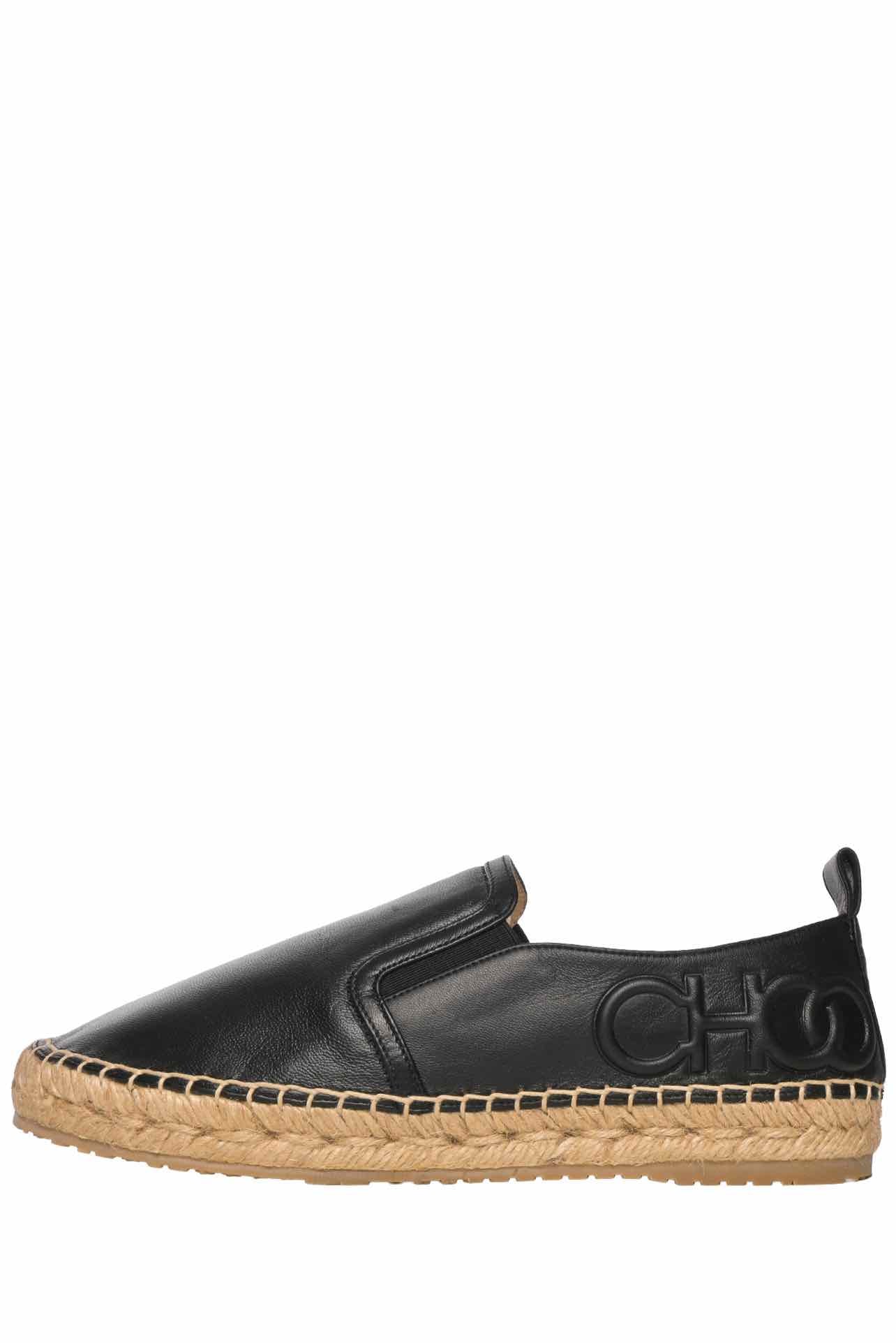 Jimmy Choo Size 36.5 Lichi Soft Leather Espadrille Flats - Image 3