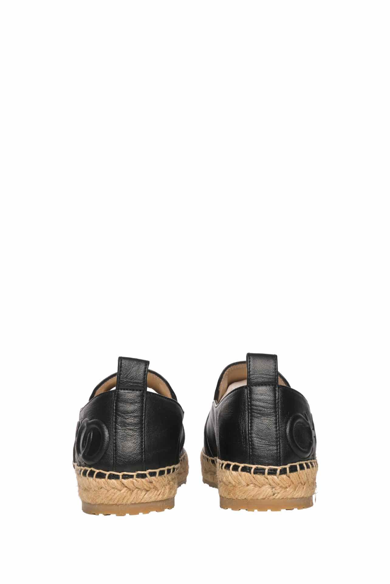 Jimmy Choo Size 36.5 Lichi Soft Leather Espadrille Flats - Image 4