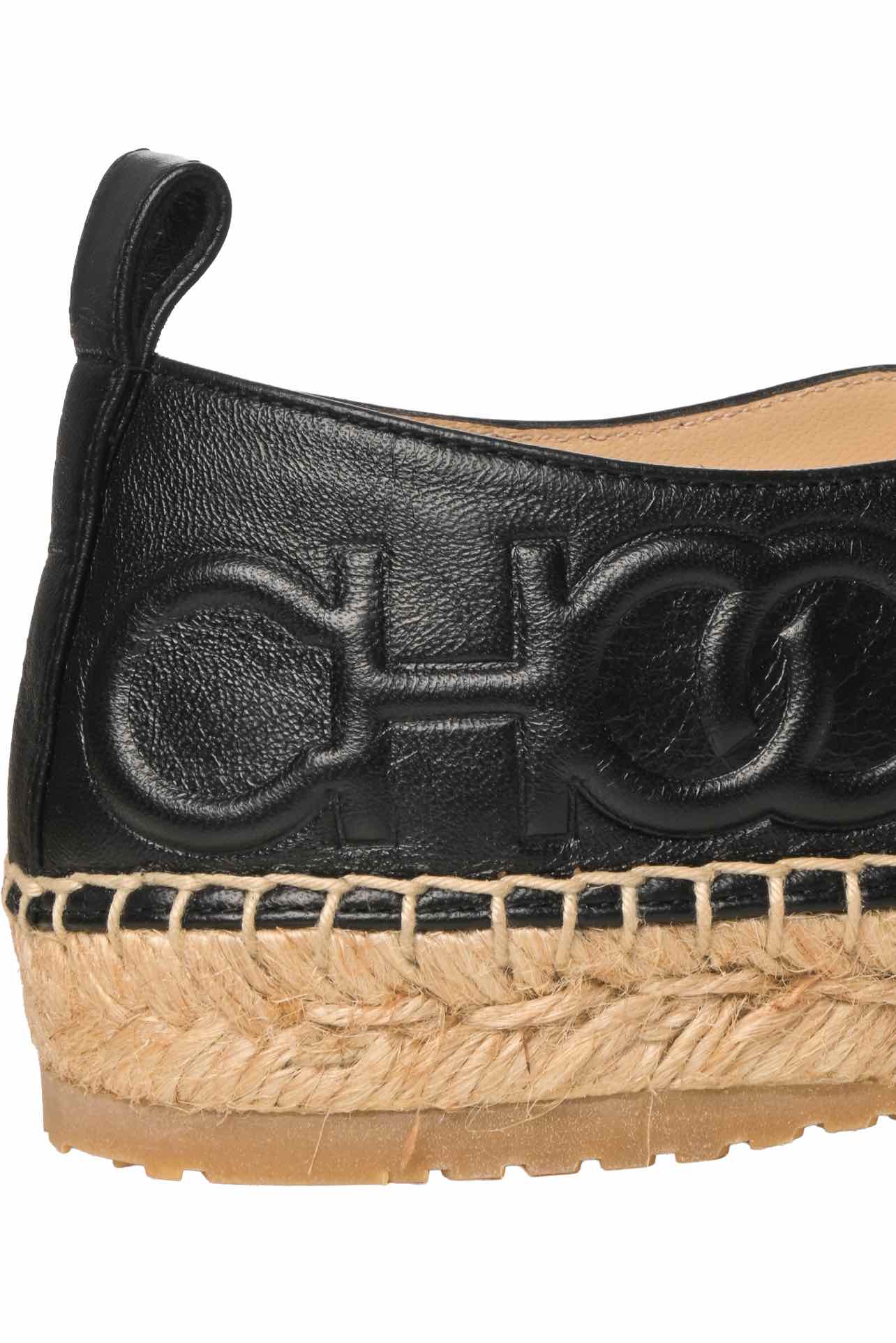 Jimmy Choo Size 36.5 Lichi Soft Leather Espadrille Flats - Image 5
