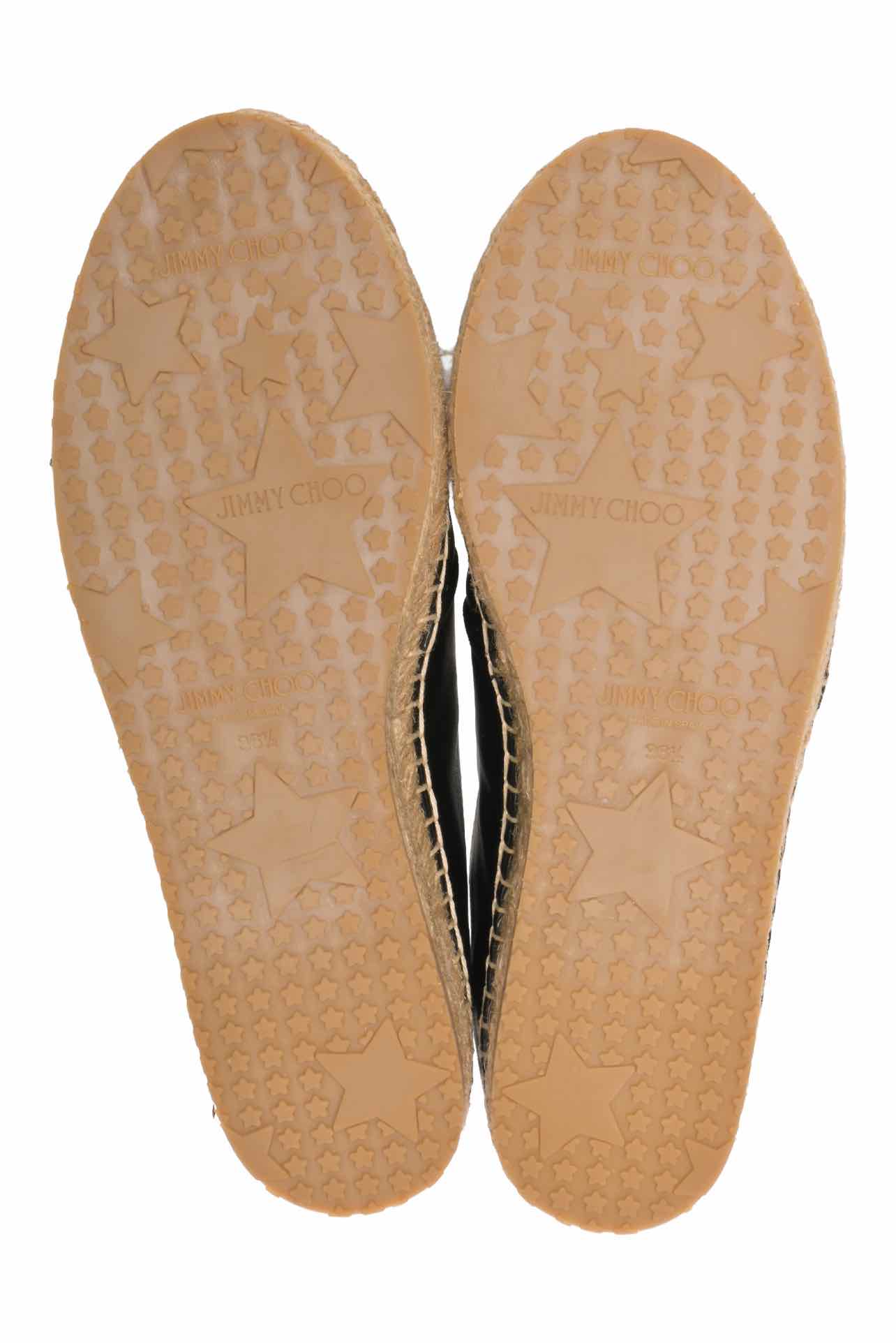 Jimmy Choo Size 36.5 Lichi Soft Leather Espadrille Flats - Image 6