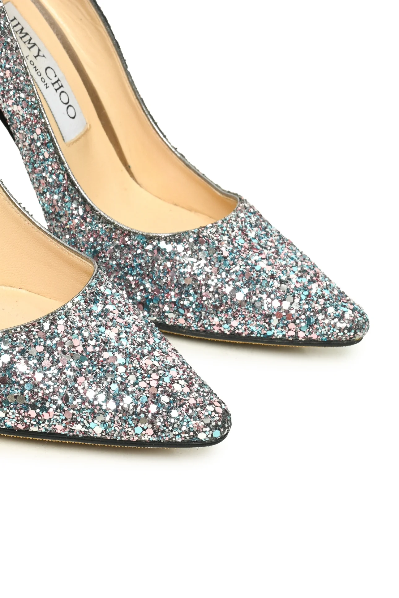 Jimmy Choo Size 36.5 Romy Glitter Pumps - Image 5