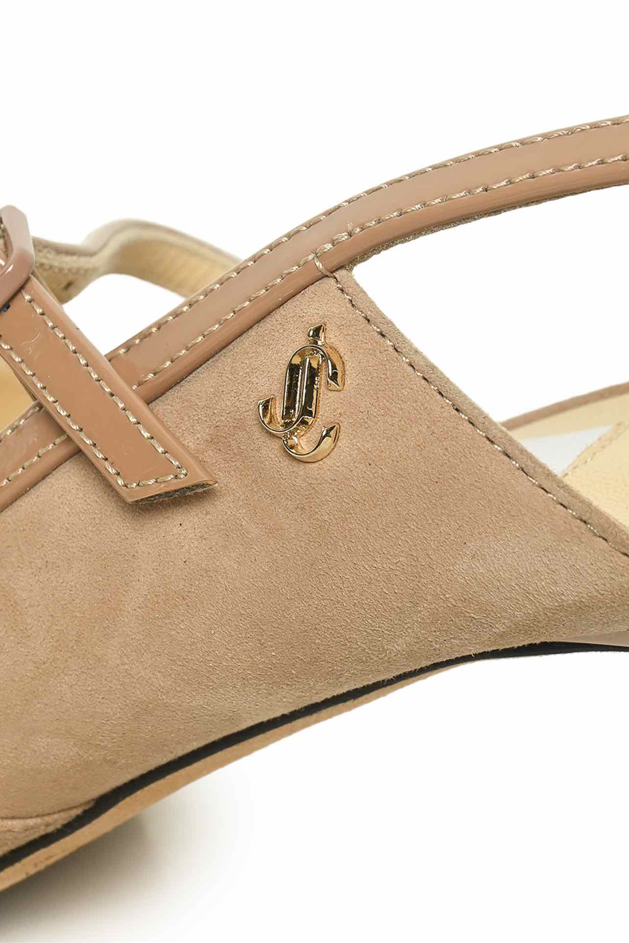 Jimmy Choo Size 36.5 Suede Ray Slingback Pumps - Image 6