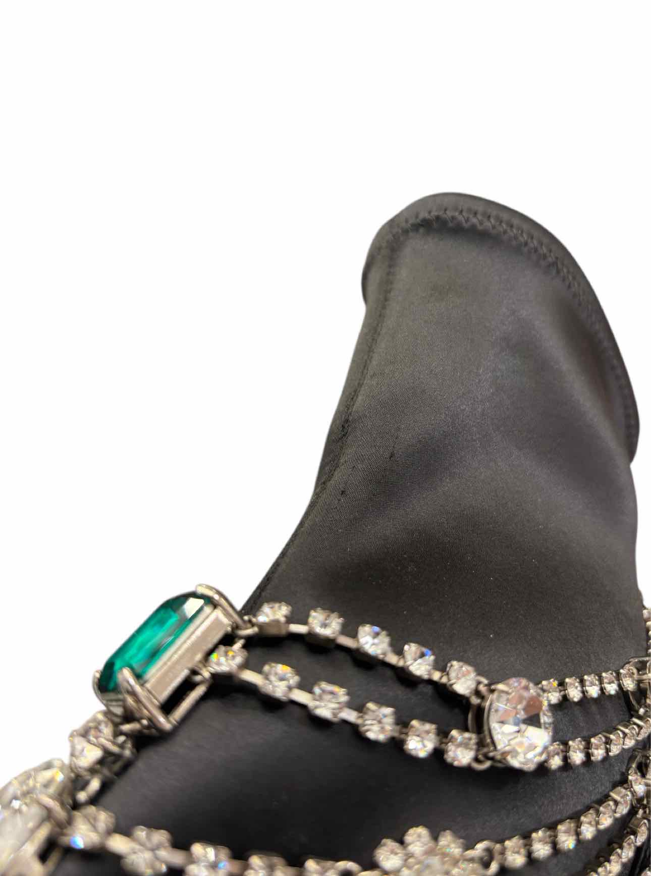 Jimmy Choo Size 36 Satin Crystal Ankle Boots - Image 8