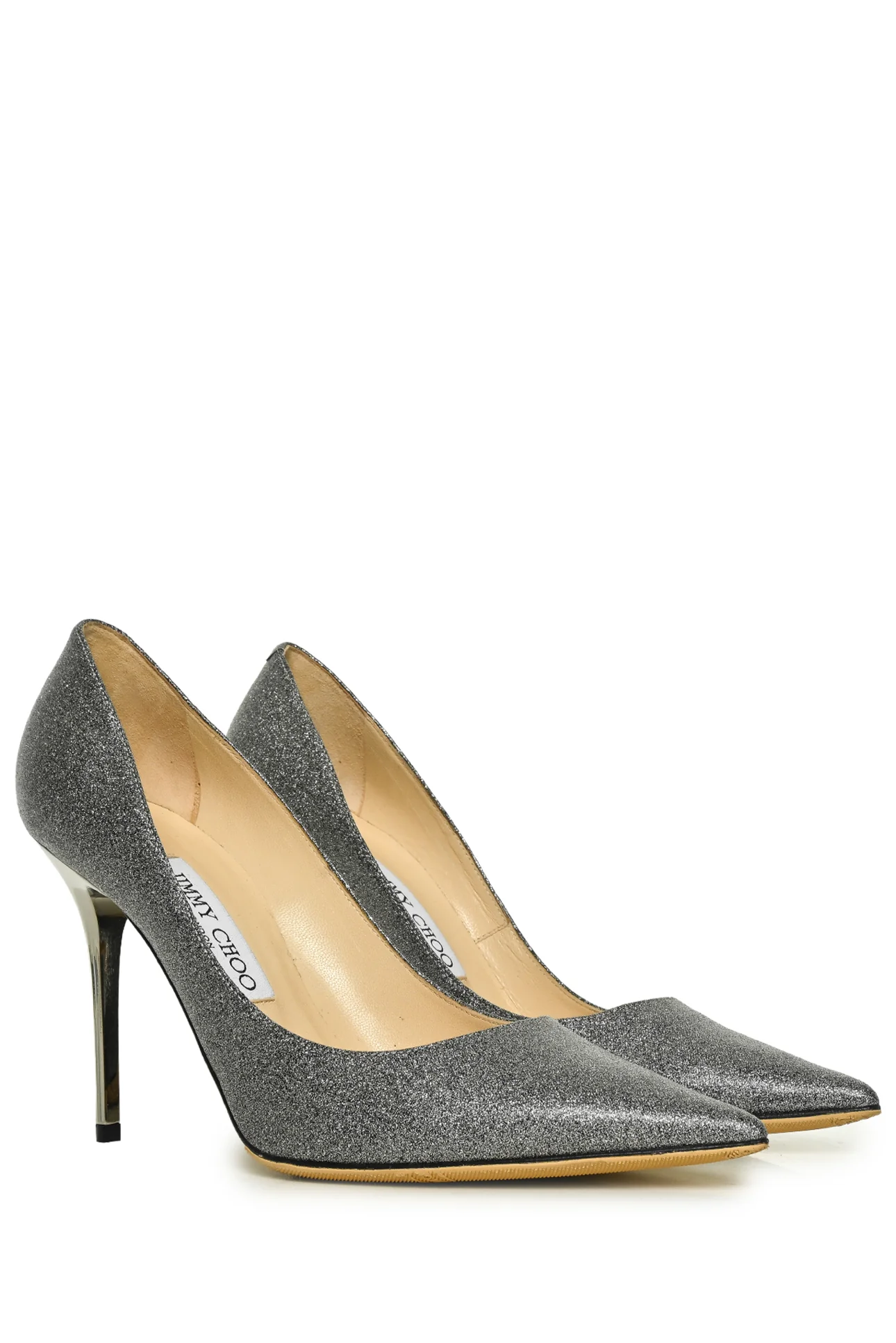 Jimmy Choo Size 37.5 Abel 100 Glitter Pumps - Image 2