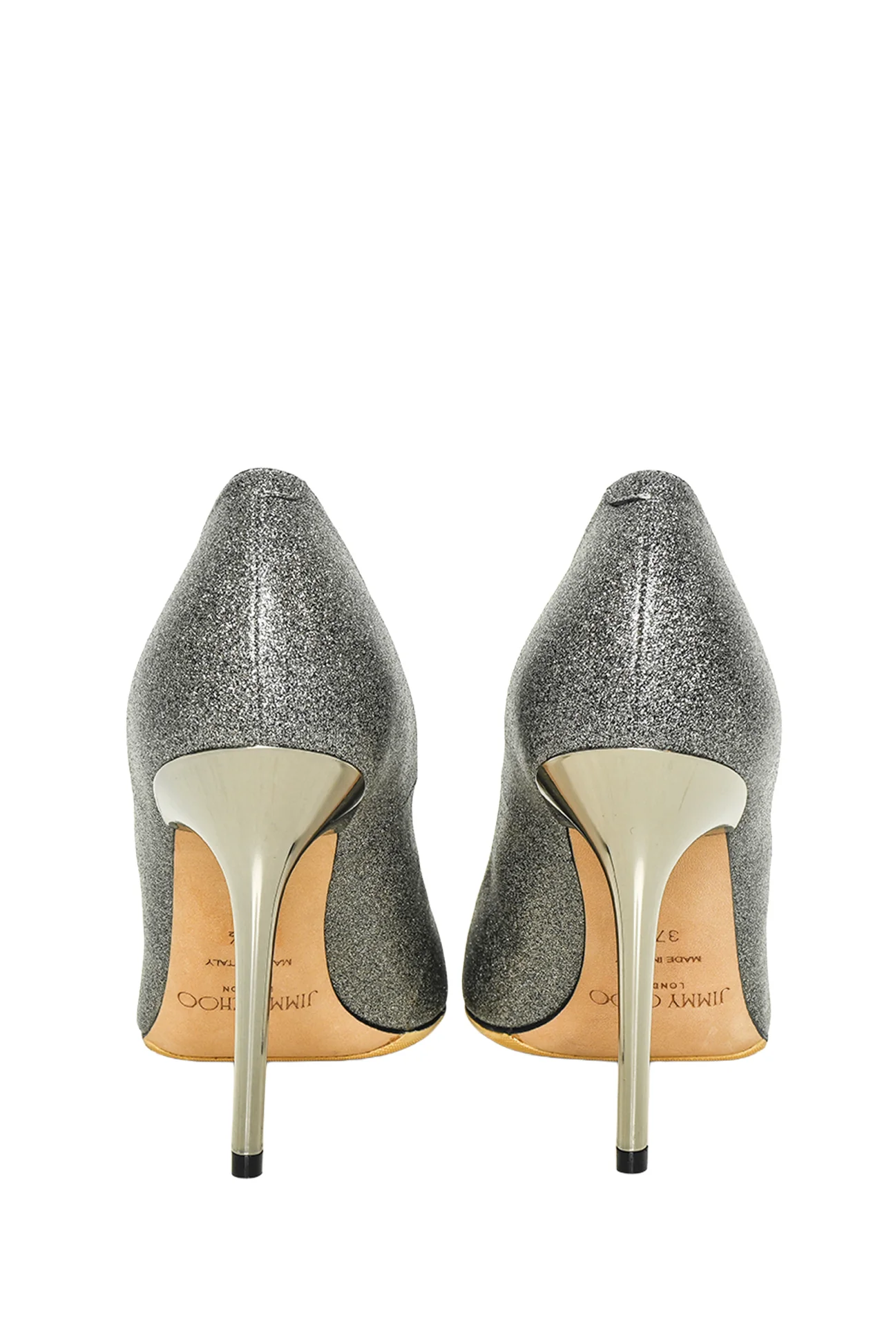 Jimmy Choo Size 37.5 Abel 100 Glitter Pumps - Image 4