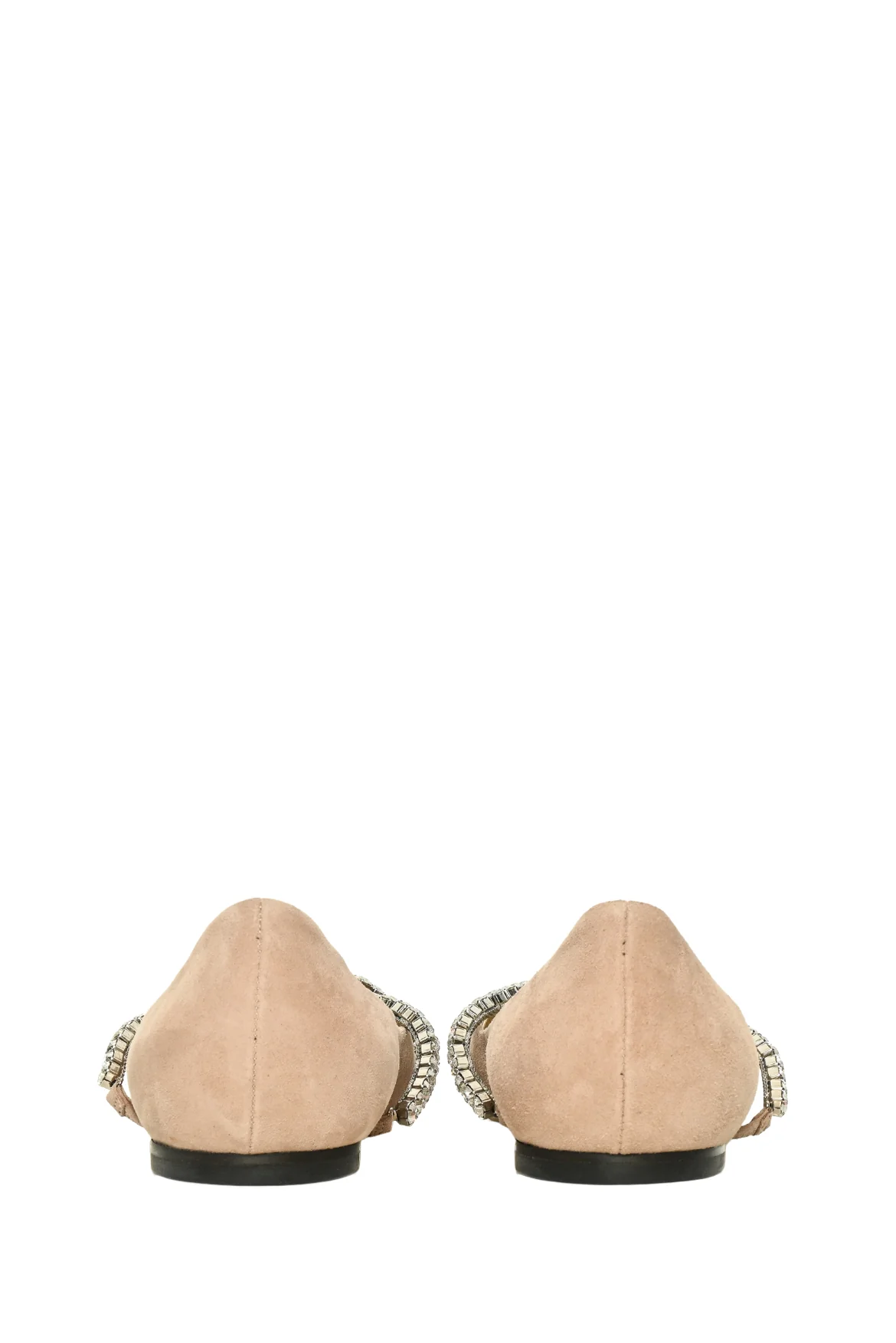 Jimmy Choo Size 37 Crystal Embellished Genevi Flats - Image 4