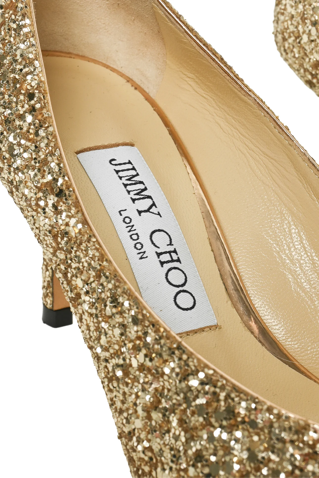 Jimmy Choo Size 37 Glitter Bow Pumps - Image 5