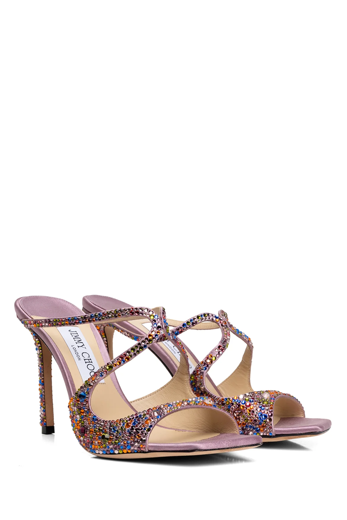 Jimmy Choo Size 38.5 Anise 95 Glitter Sandals - Image 2