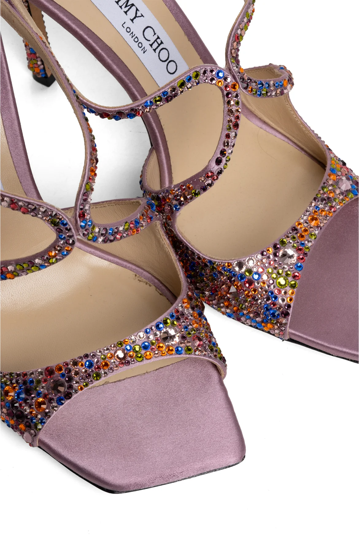 Jimmy Choo Size 38.5 Anise 95 Glitter Sandals - Image 5