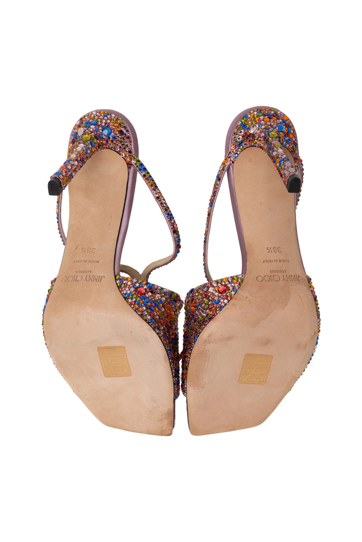 Jimmy Choo Size 38.5 Anise 95 Glitter Sandals - Image 6