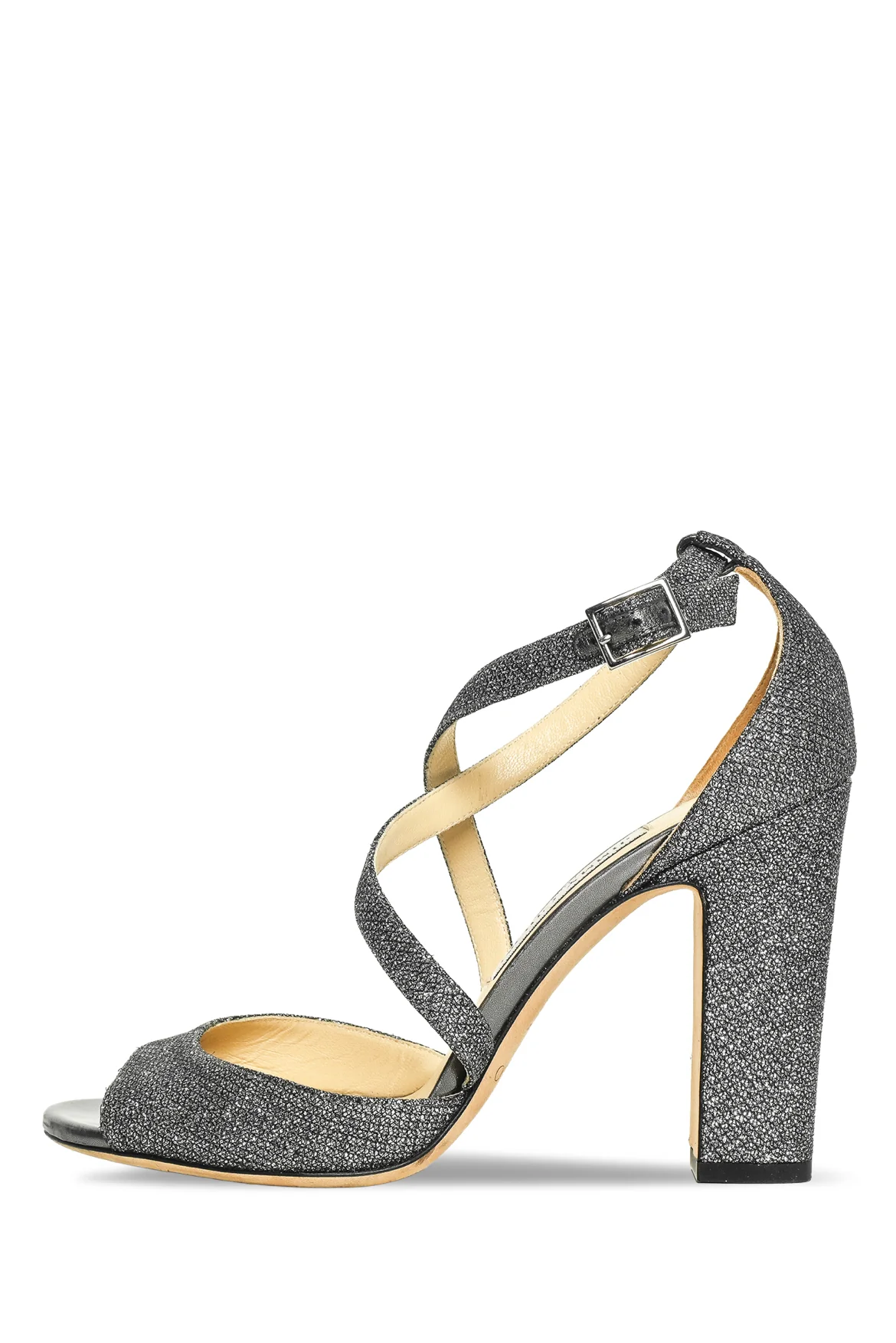 Jimmy Choo Size 38.5 Emily 100 Peep Toe Sandals - Image 3