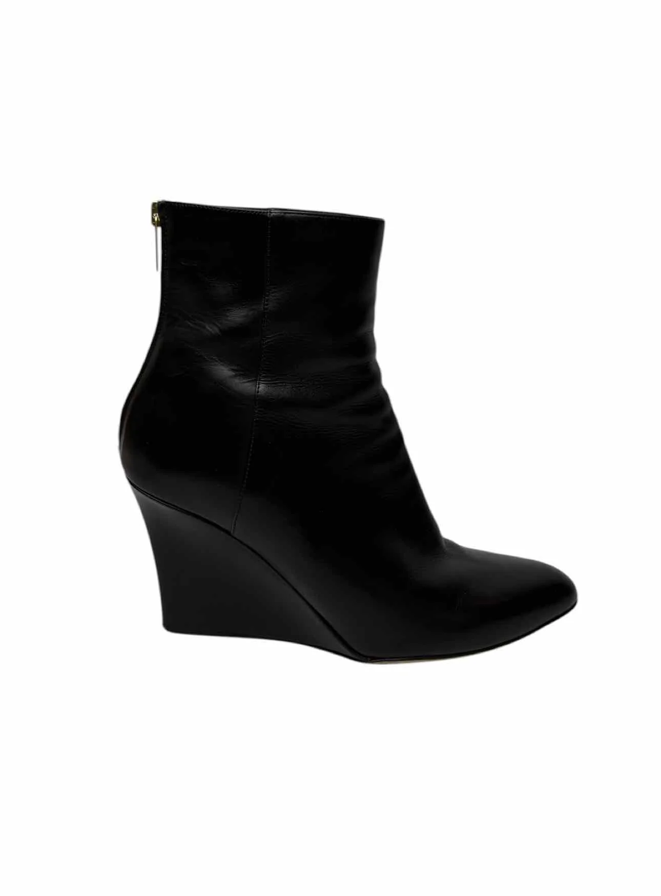 Jimmy Choo Size 38.5 Leather Wedge Ankle Boots