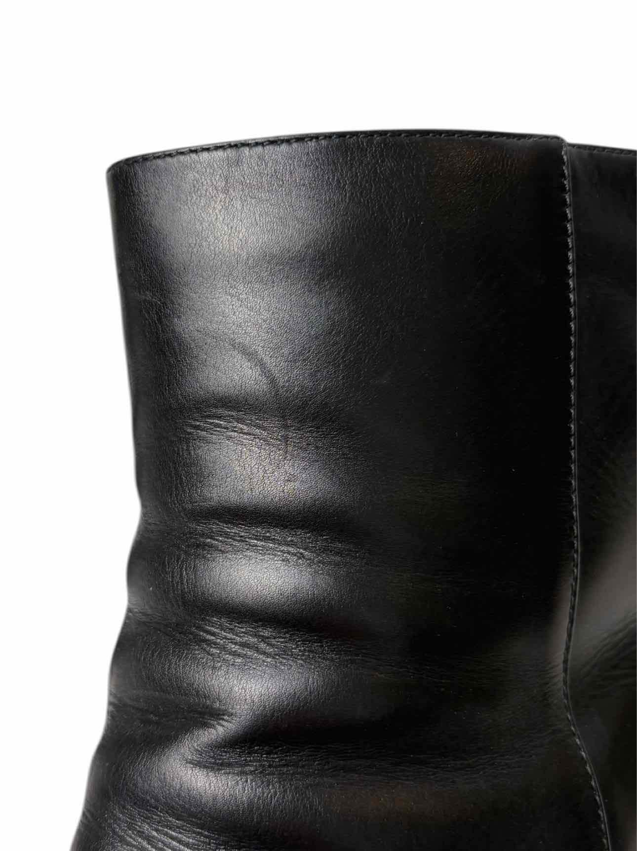 Jimmy Choo Size 38.5 Leather Wedge Ankle Boots - Image 12