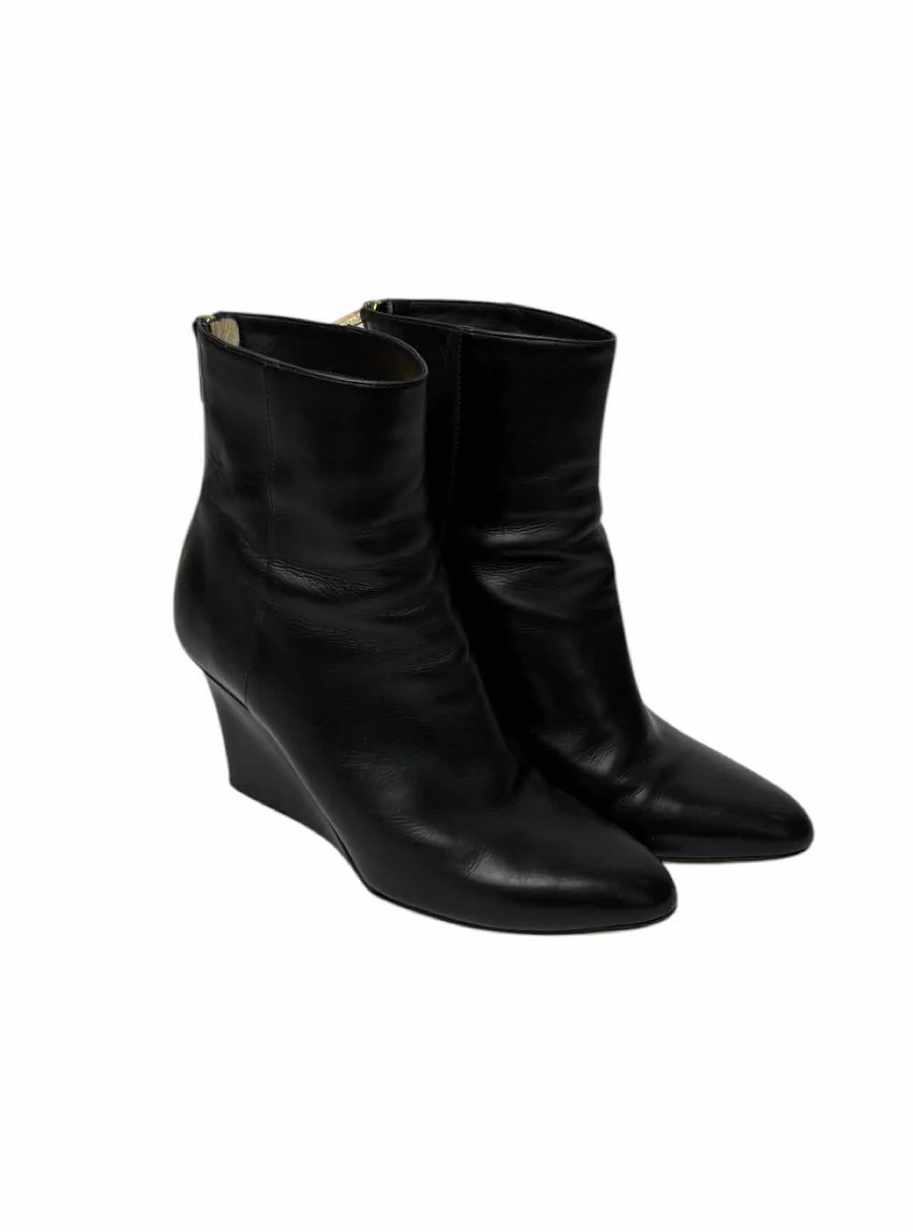 Jimmy Choo Size 38.5 Leather Wedge Ankle Boots - Image 2