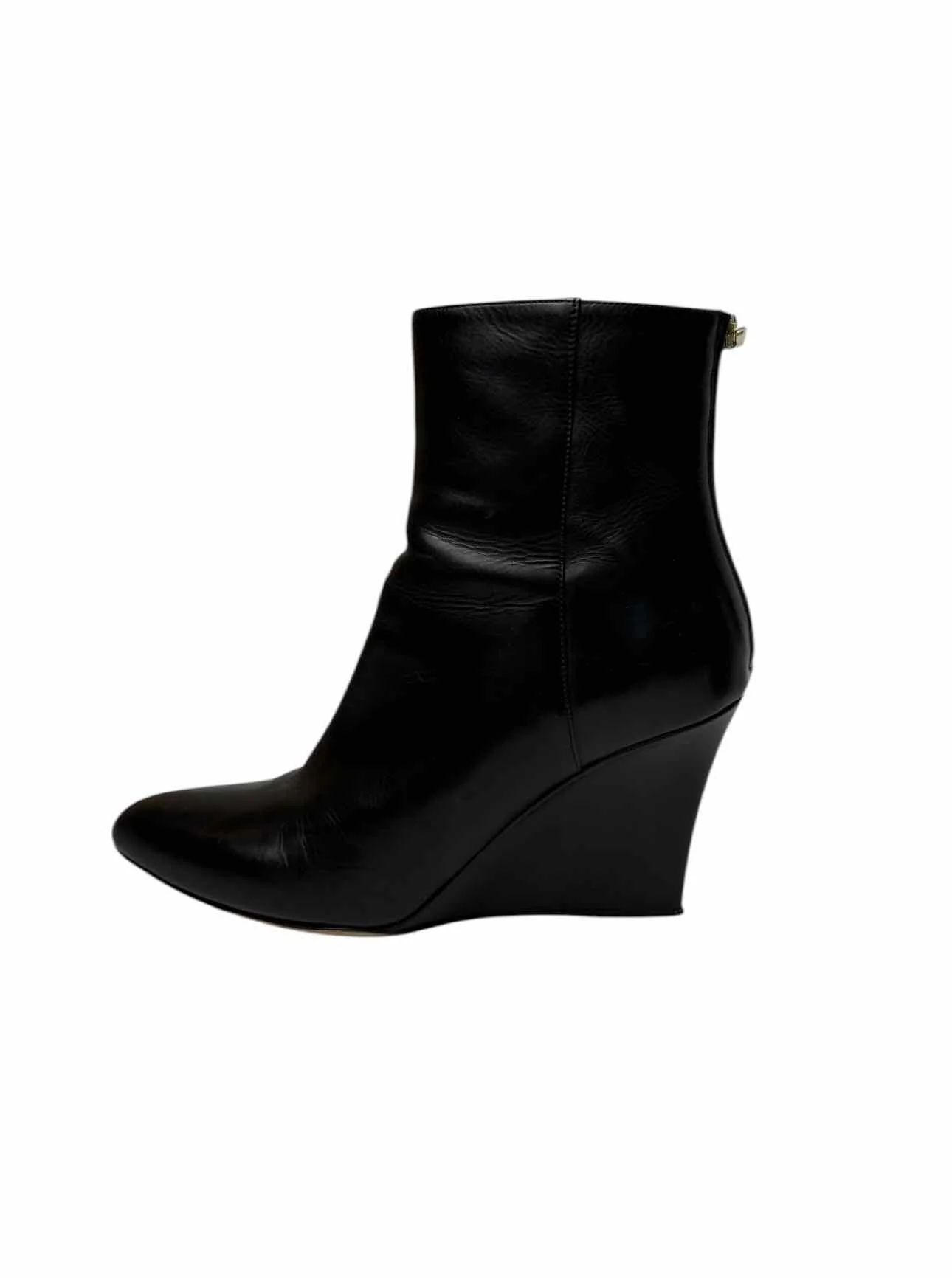Jimmy Choo Size 38.5 Leather Wedge Ankle Boots - Image 3