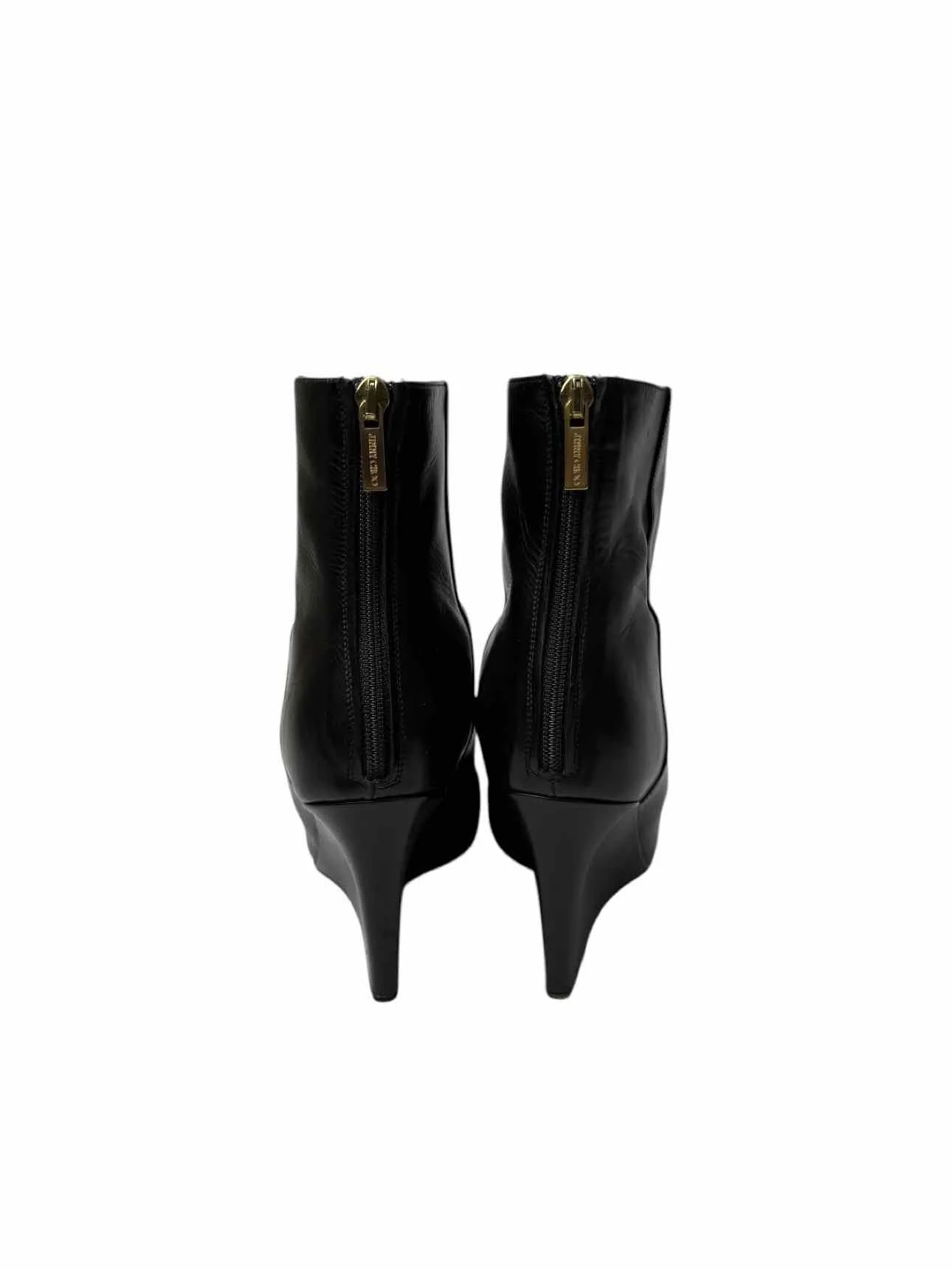 Jimmy Choo Size 38.5 Leather Wedge Ankle Boots - Image 4