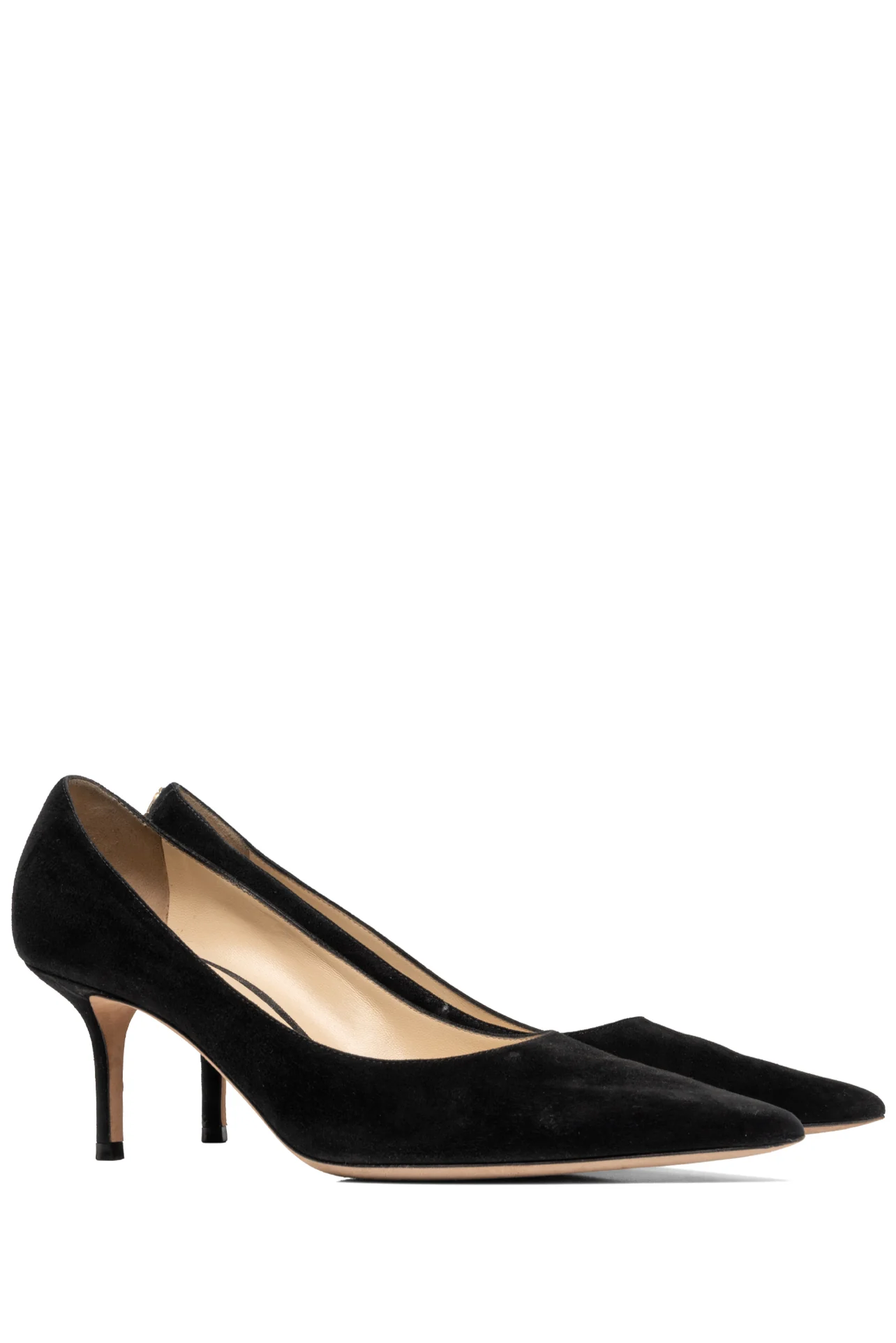 Jimmy Choo Size 38.5 Love 65 Black Suede Pointed Toe Pumps - Image 2