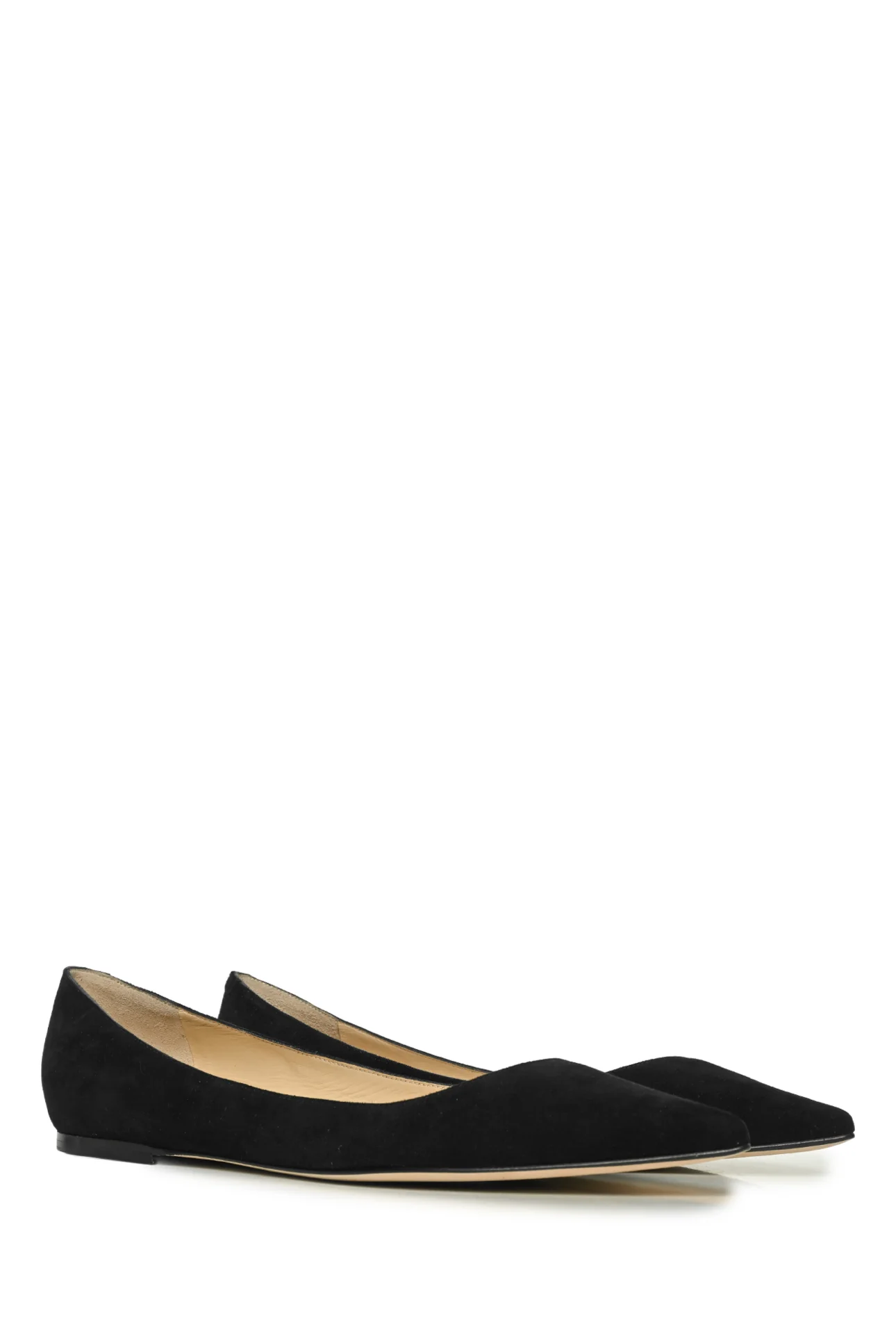 Jimmy Choo Size 38 Alina Pointed Toe Suede Flats - Image 2