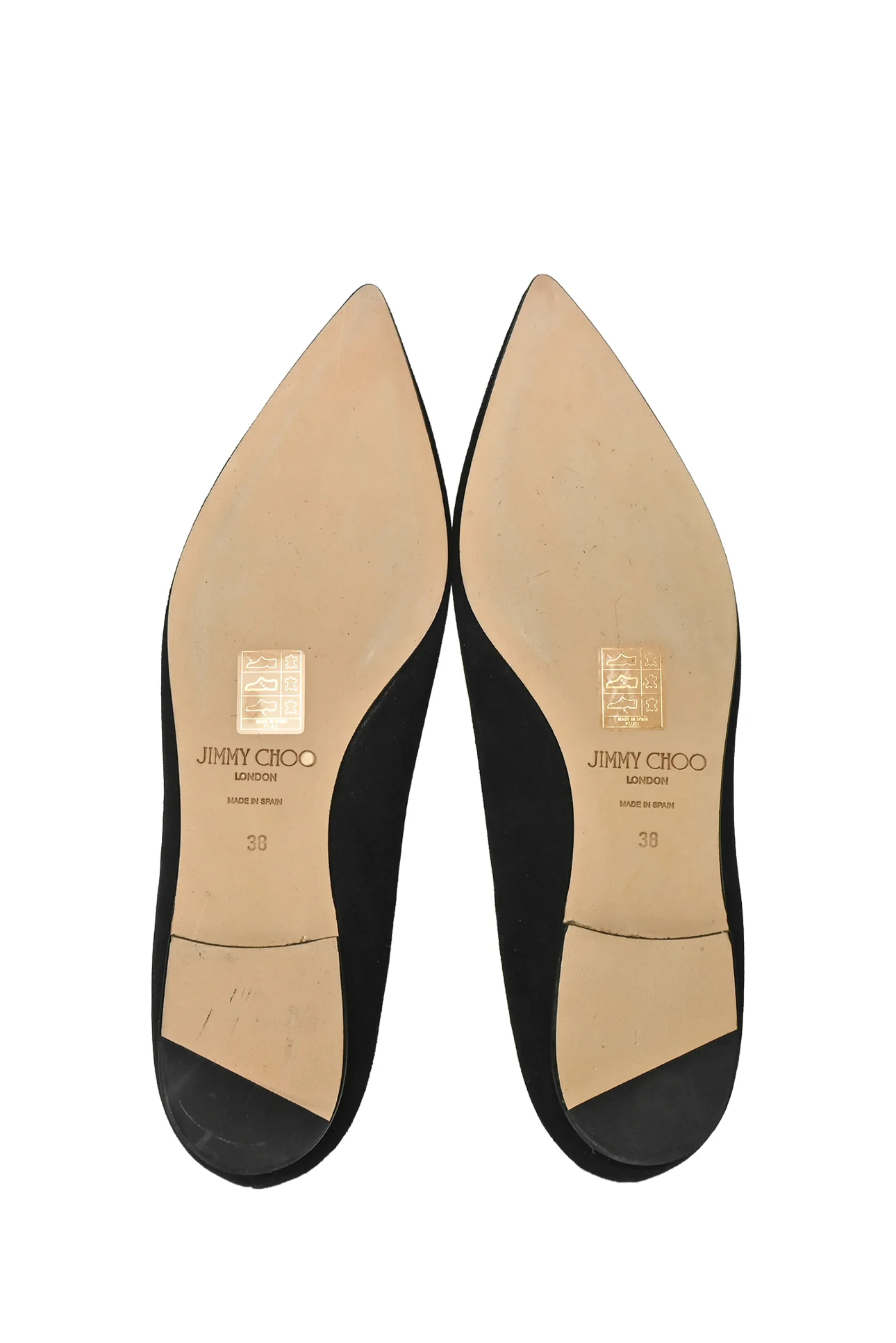 Jimmy Choo Size 38 Alina Pointed Toe Suede Flats - Image 7