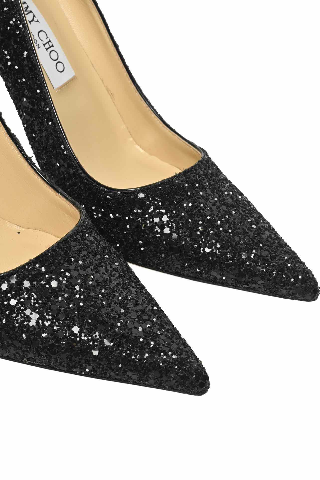 Jimmy Choo Size 38 Romy Glitter Pumps - Image 4
