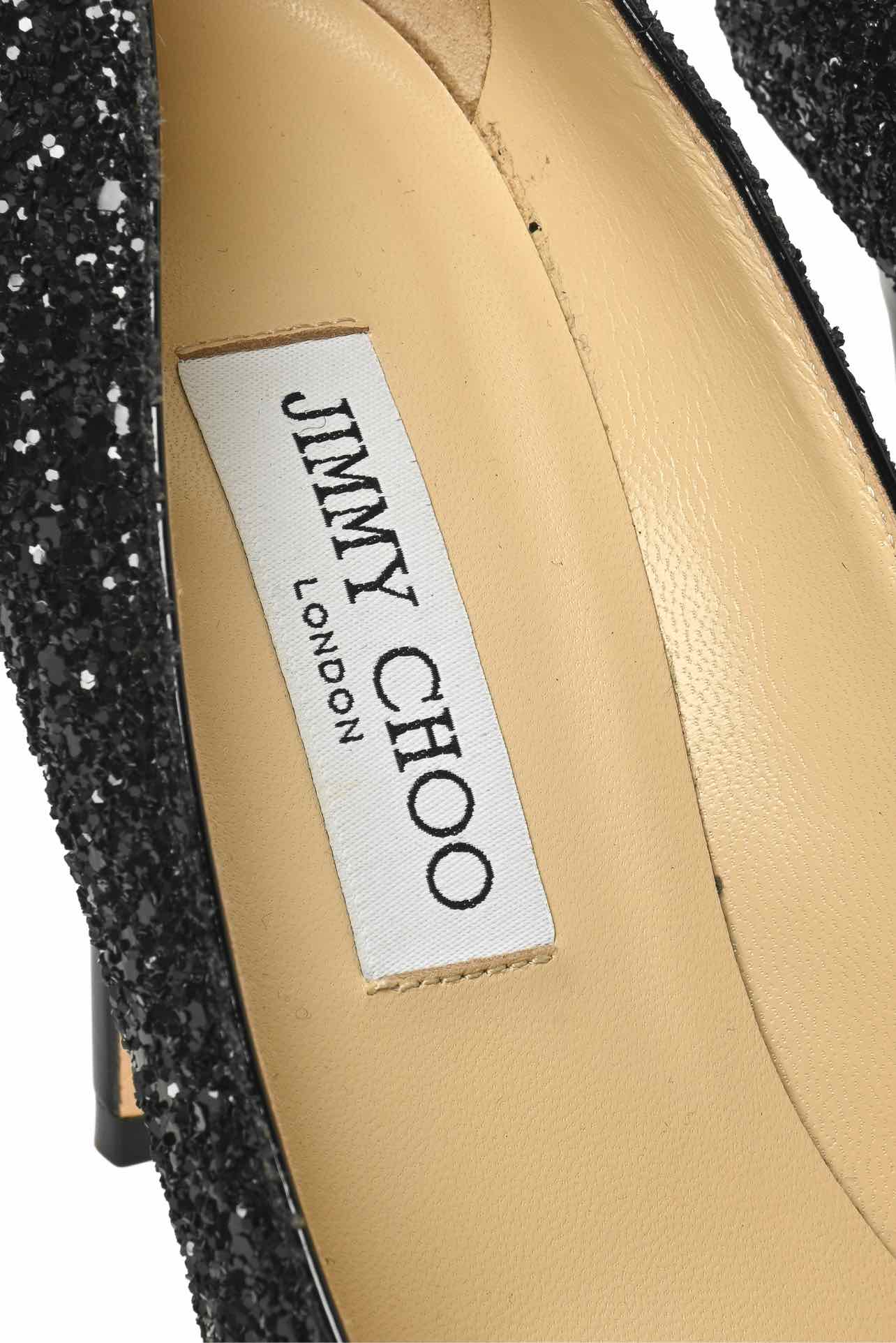 Jimmy Choo Size 38 Romy Glitter Pumps - Image 5