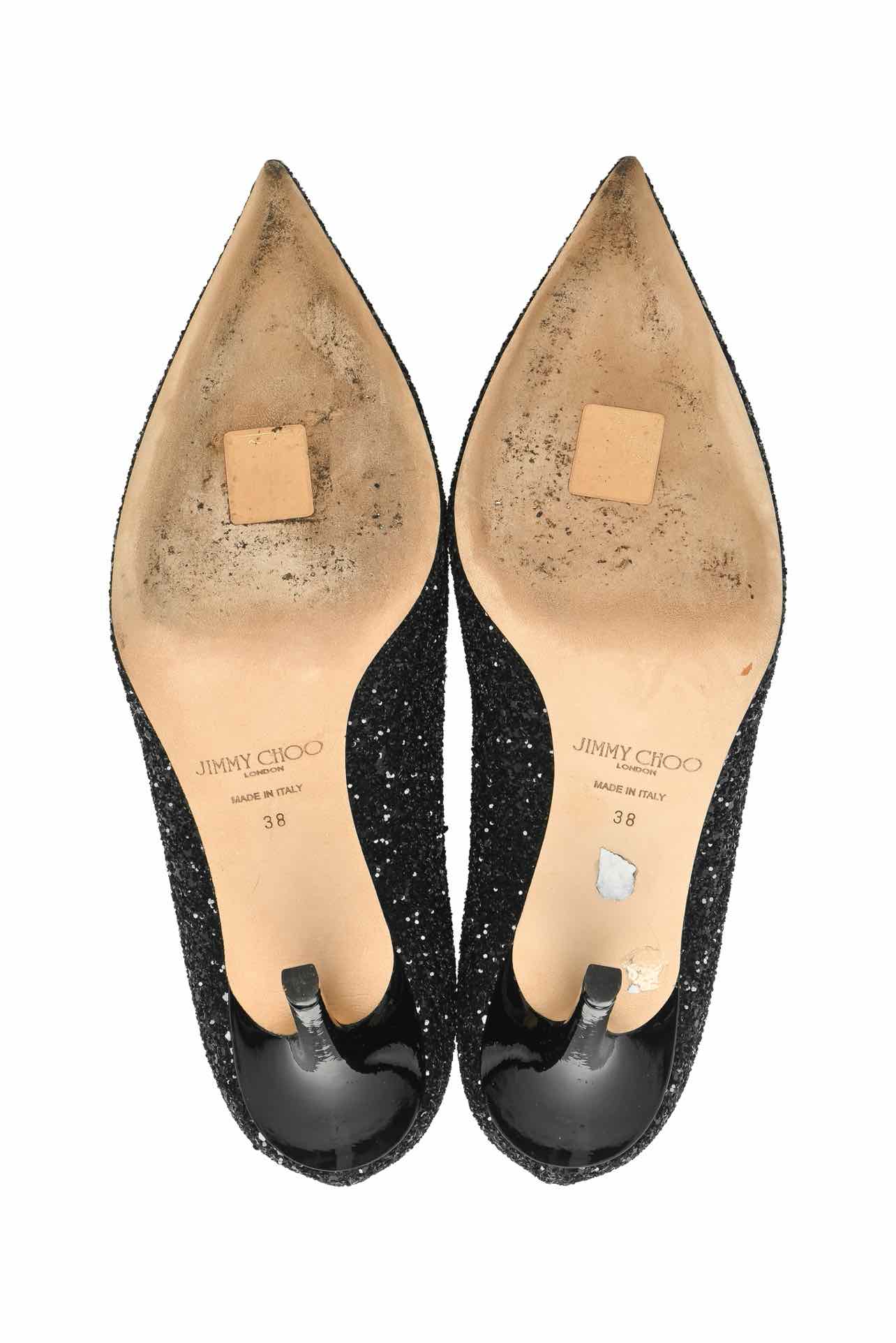 Jimmy Choo Size 38 Romy Glitter Pumps - Image 7