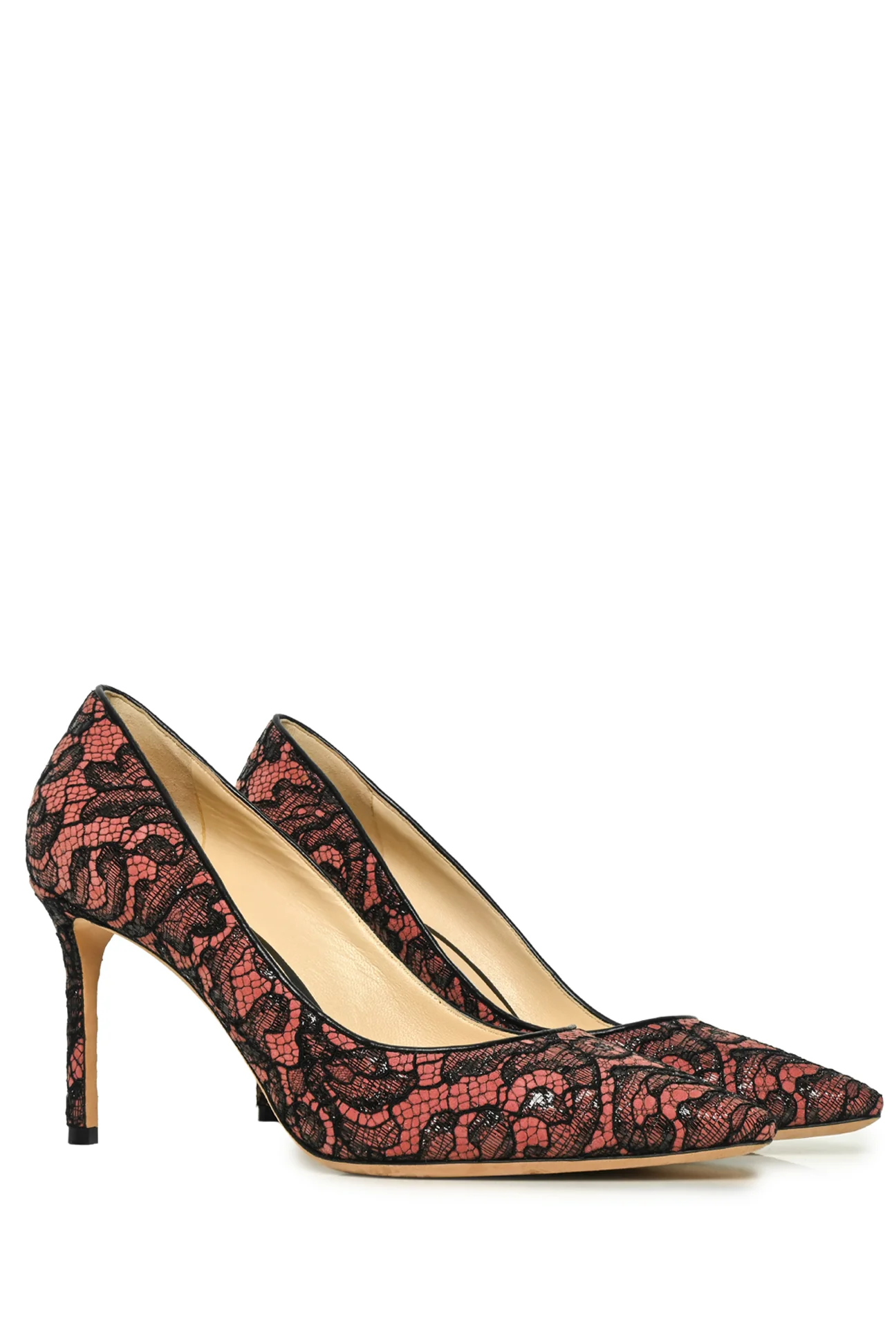Jimmy Choo Size 40.5 Romy 85 Lace Pumps - Image 2