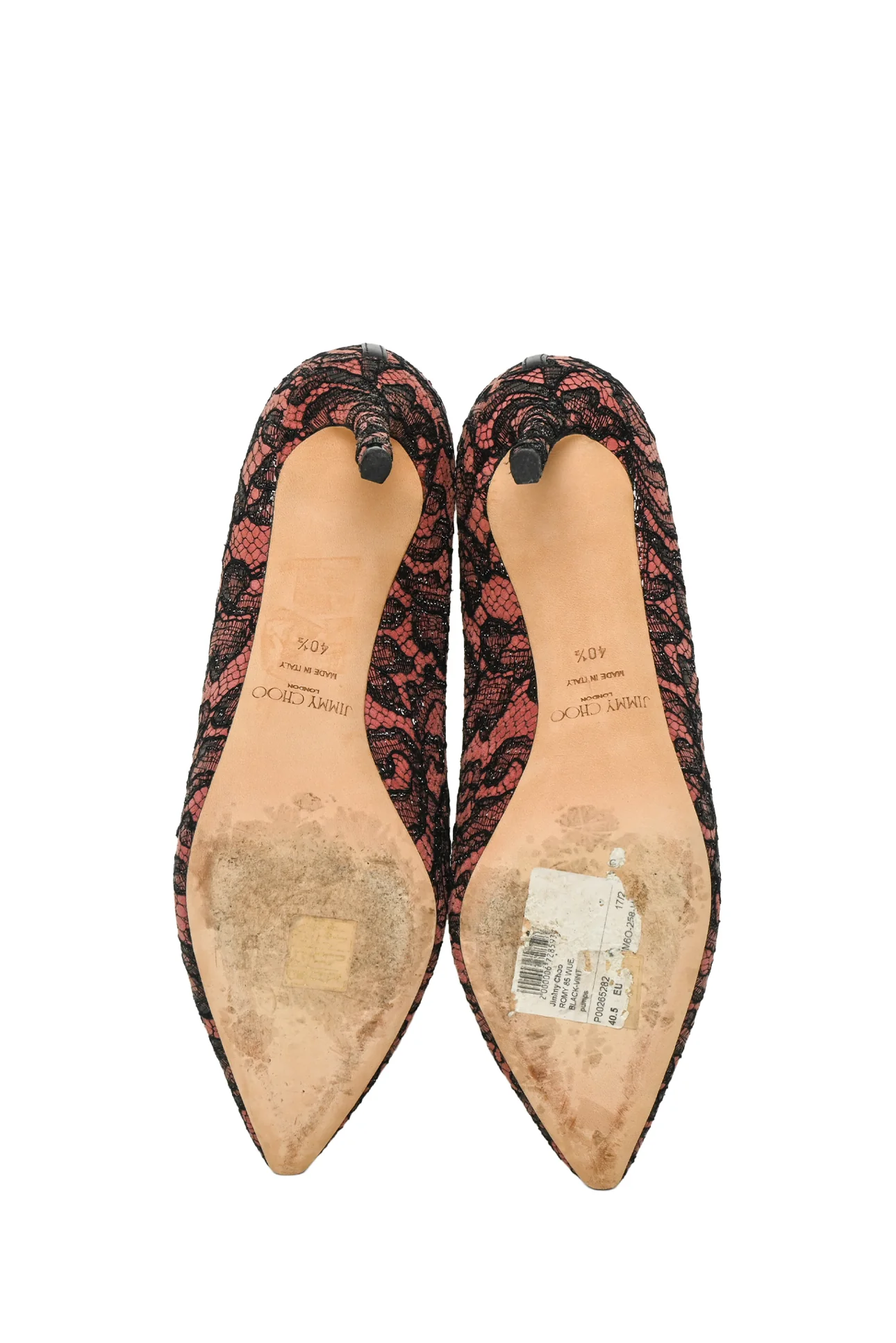 Jimmy Choo Size 40.5 Romy 85 Lace Pumps - Image 7