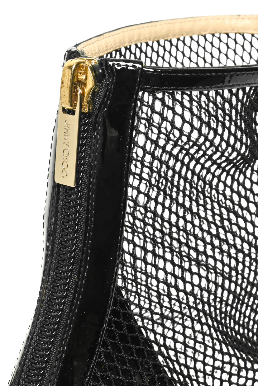 Jimmy Choo Size 41 Mesh Heeled Booties - Image 6