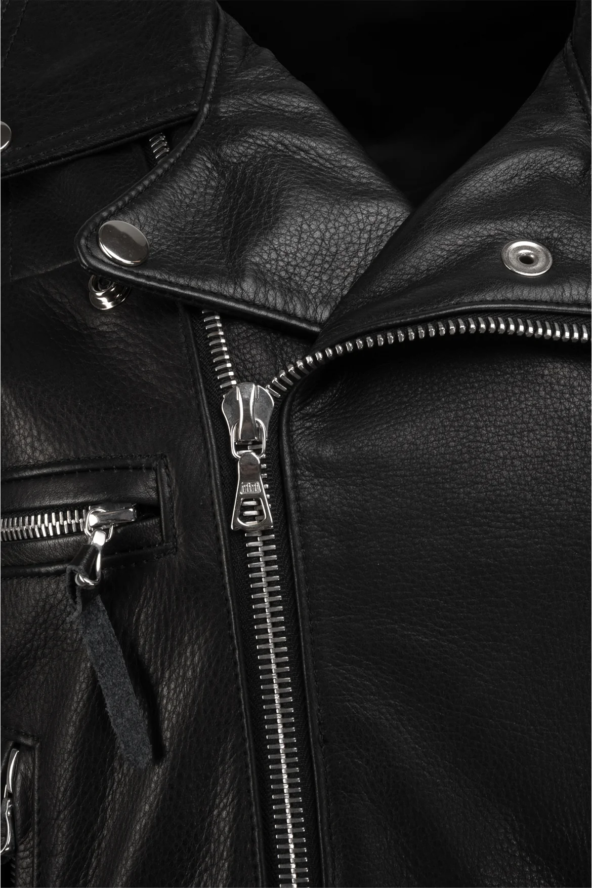 John Elliott Size 12 Men's Leather Moto Jacket - Image 3