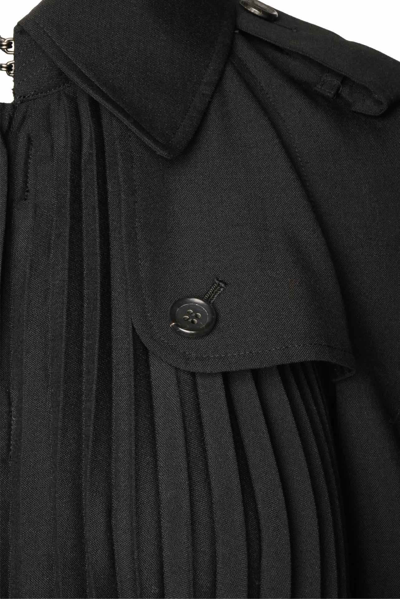 Junya Watanabe X Comme Des Garcons Size XS 2015 Pleated Trench Coat - Image 4