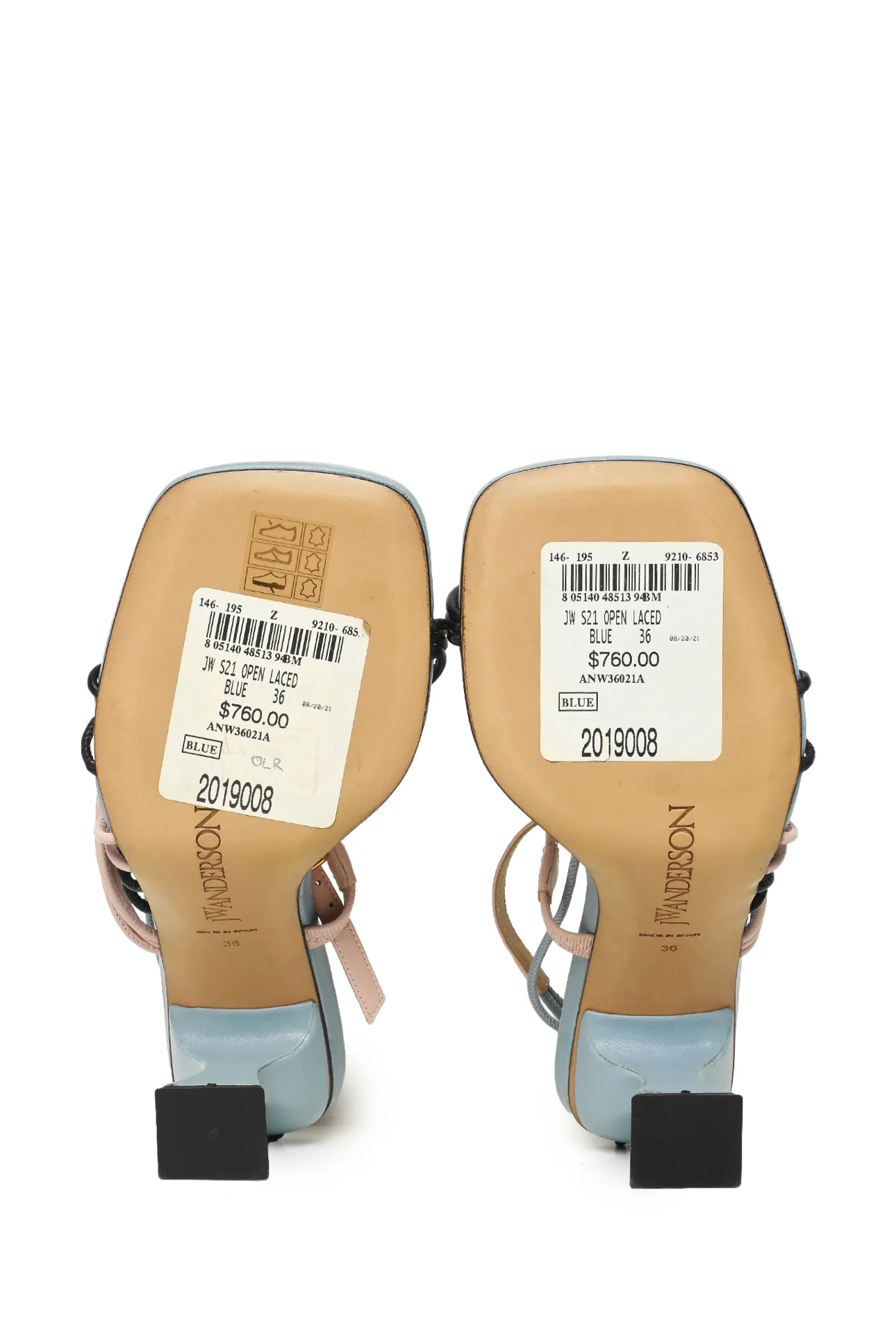 JW Anderson Size 36 Strappy Leather Sandals - Image 5