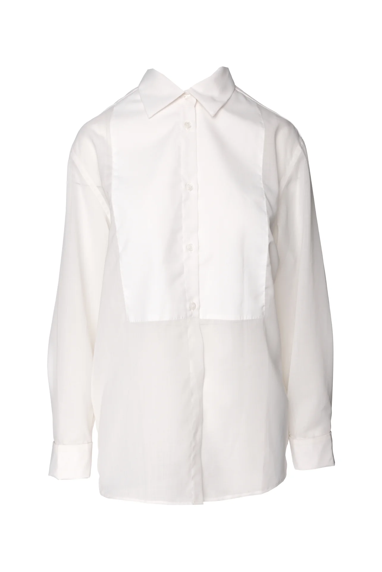 Kall Meyer Size S Chloe Bib Button Down Blouse