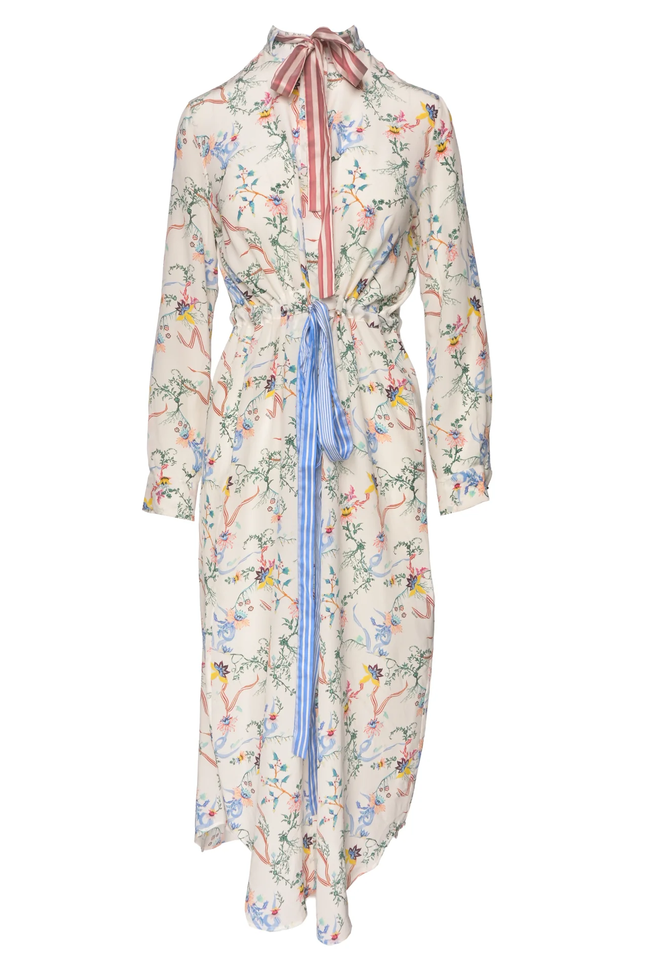 Kalmar Size 40 Floral Silk Midi Dress
