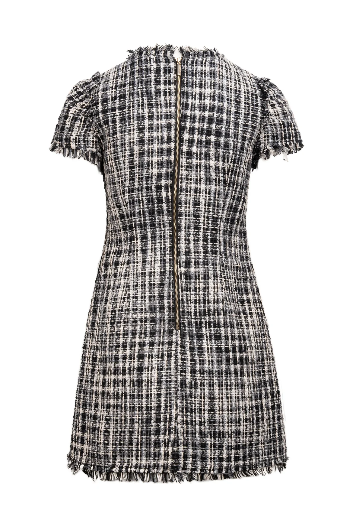Kate Spade Size 0 Fringe Edge Tweed Coat & Dress Set - Image 4