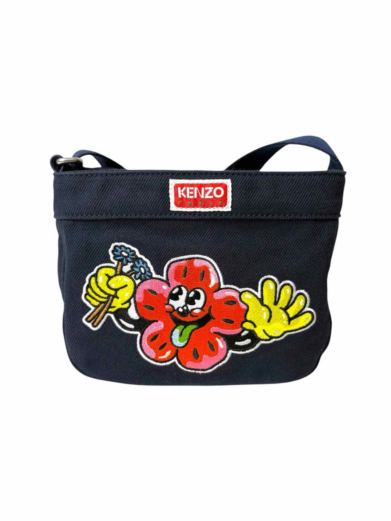 Kenzo Embroidered Logo Cotton Crossbody  Purse - Image 3