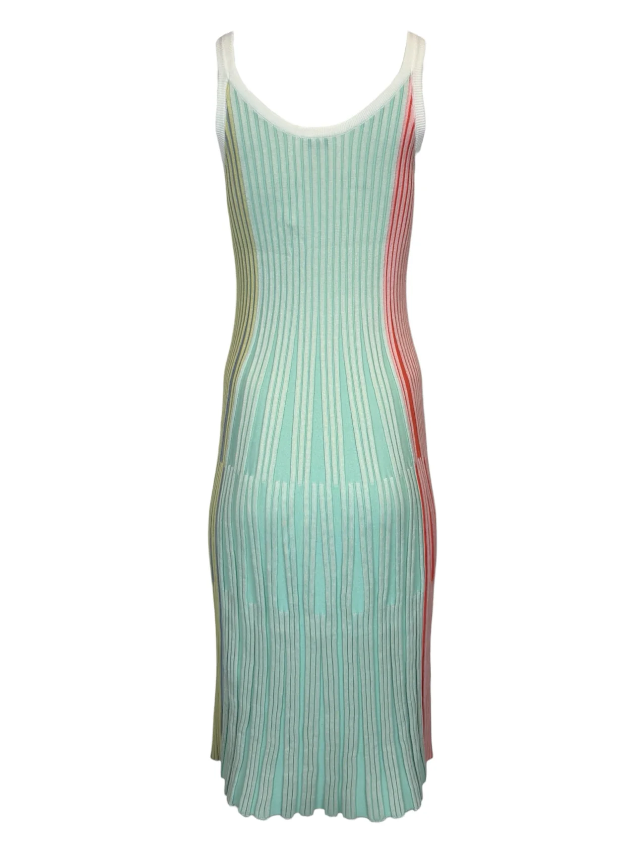 Kenzo Size S Color Block Ribbed Knit Midi Dress - Image 2