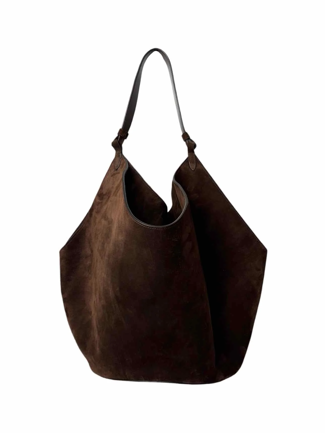 Khaite Medium Lotus Suede Tote Purse - Image 3