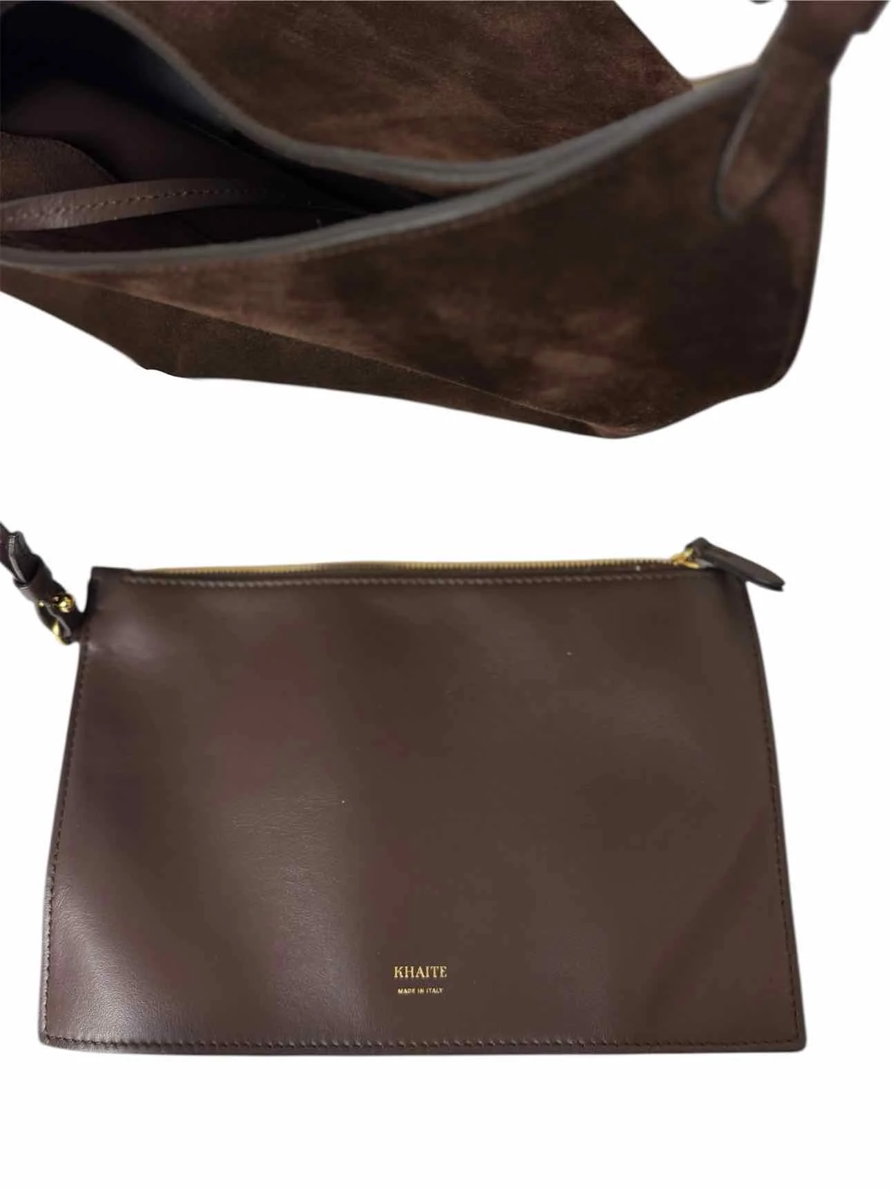 Khaite Medium Lotus Suede Tote Purse - Image 7