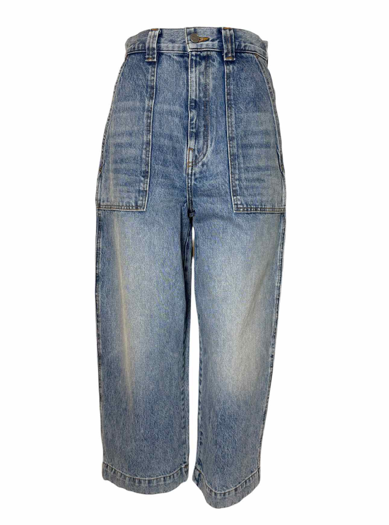 Khaite Size 28 Patch Pocket Full Leg Jeans