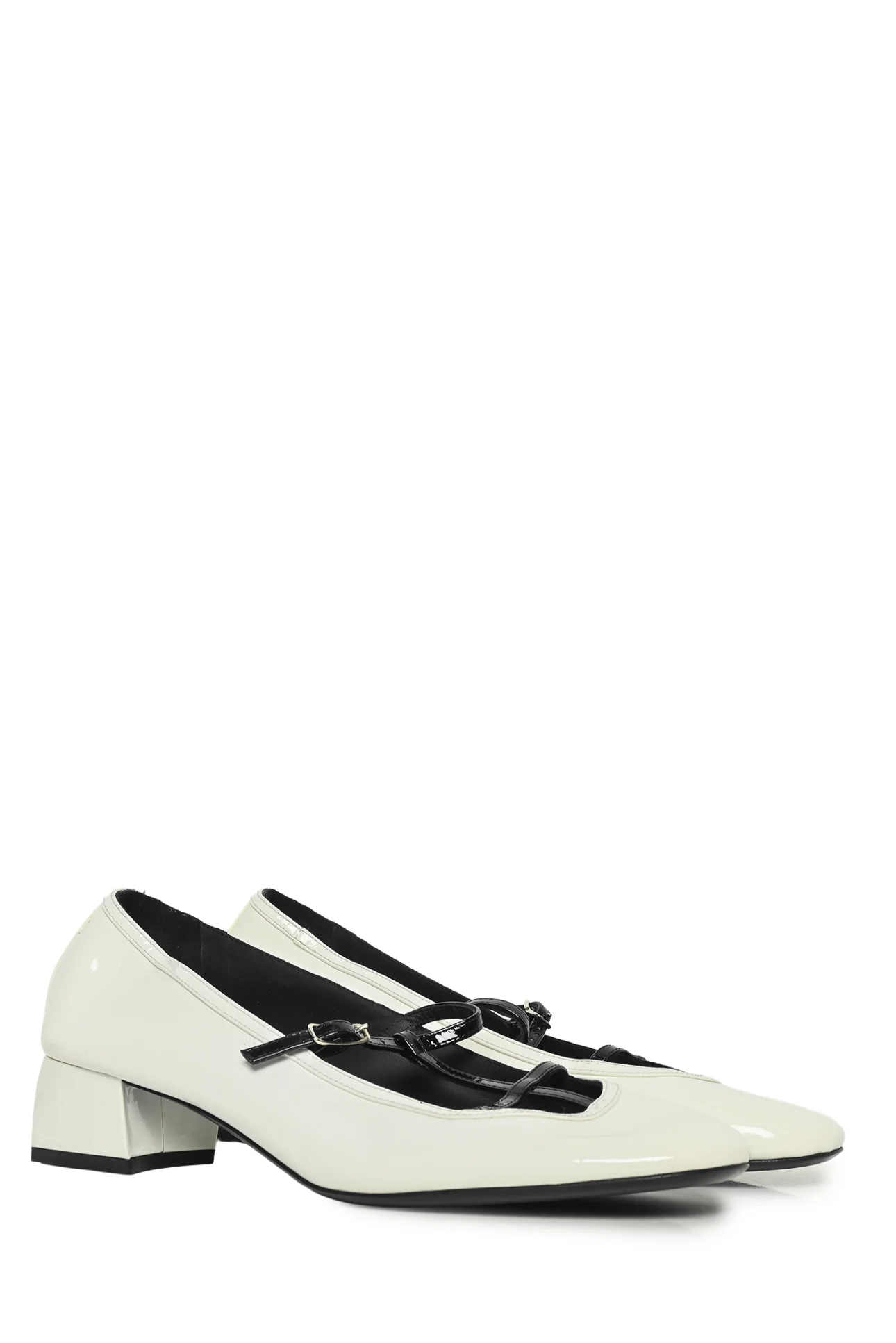 Khaite Size 38 Fawn Patent Leather Mary Jane Pumps - Image 2