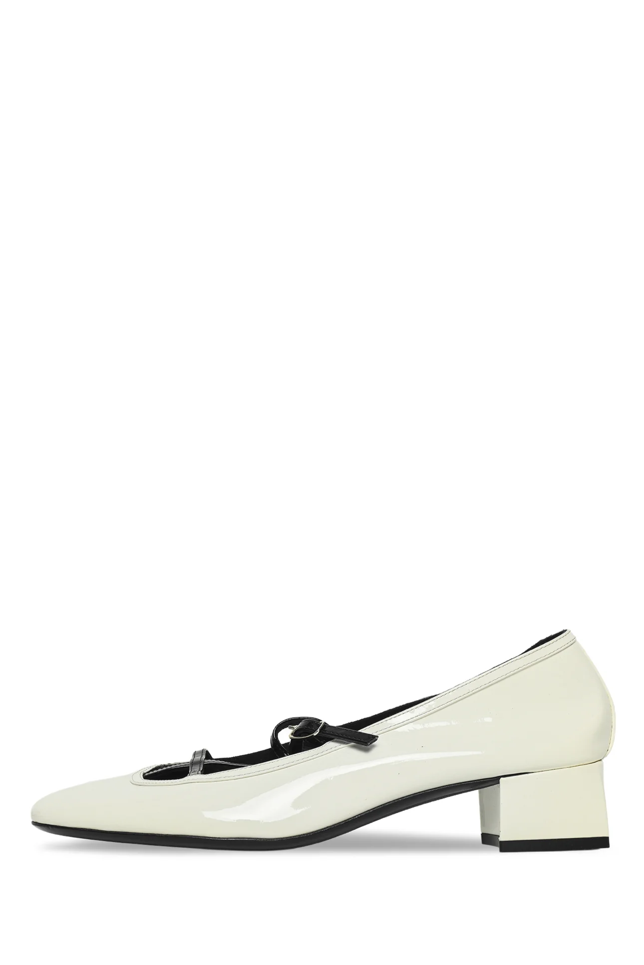 Khaite Size 38 Fawn Patent Leather Mary Jane Pumps - Image 3