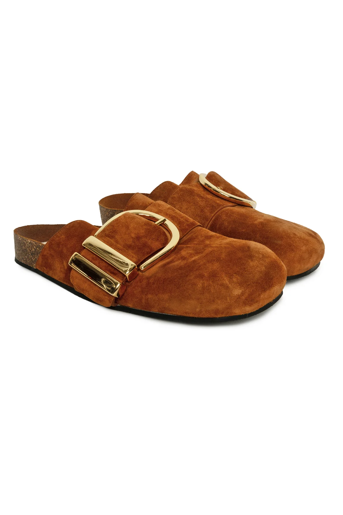 Khaite Size 39.5 Downing Suede Buckle Mules - Image 2