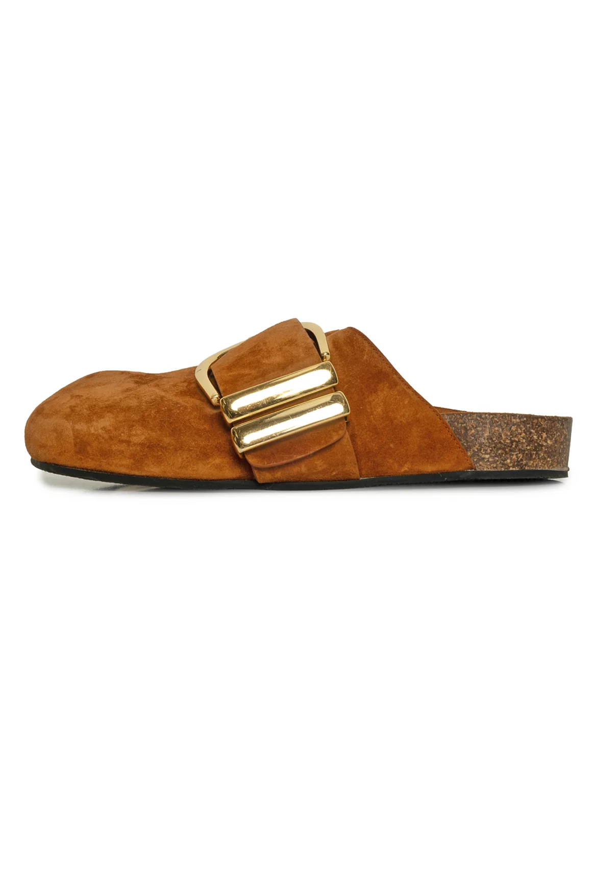 Khaite Size 39.5 Downing Suede Buckle Mules - Image 3