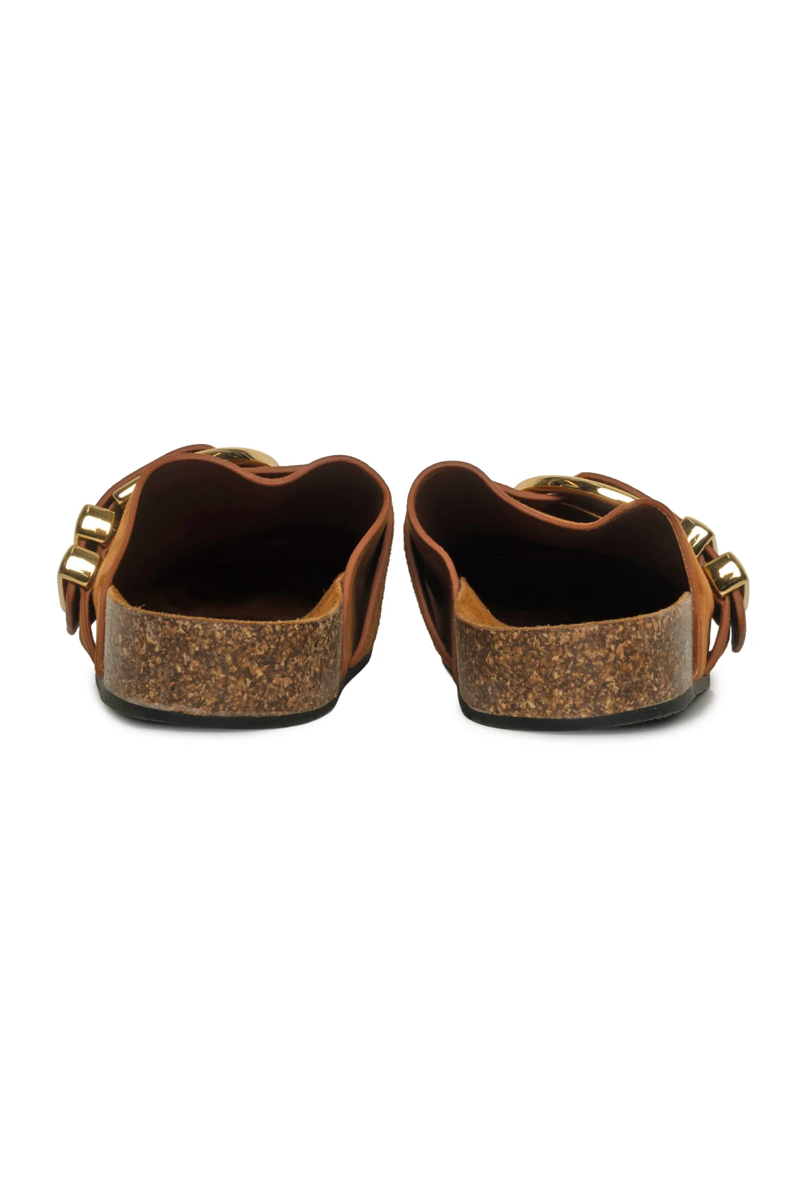 Khaite Size 39.5 Downing Suede Buckle Mules - Image 4