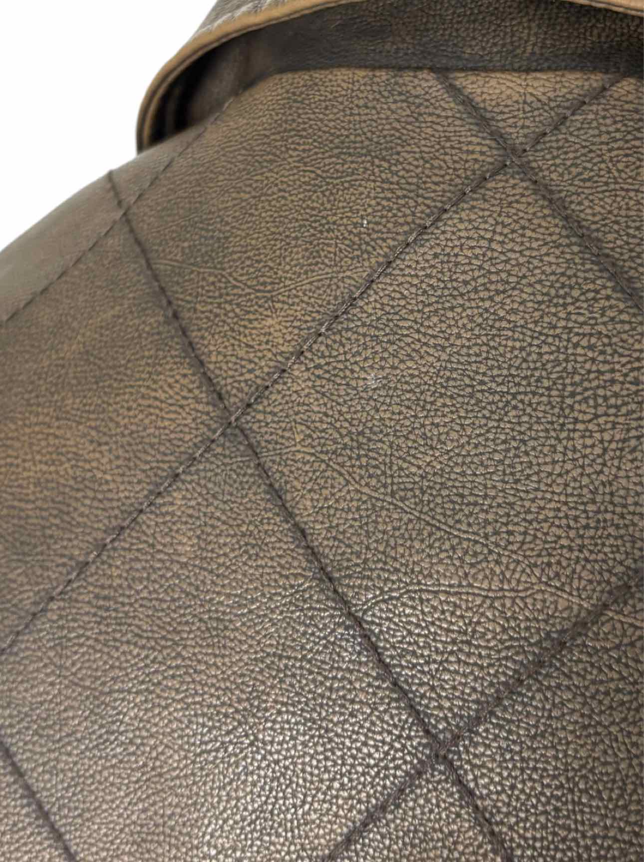 Kijun Size M Faux Leather Long Coat - Image 5