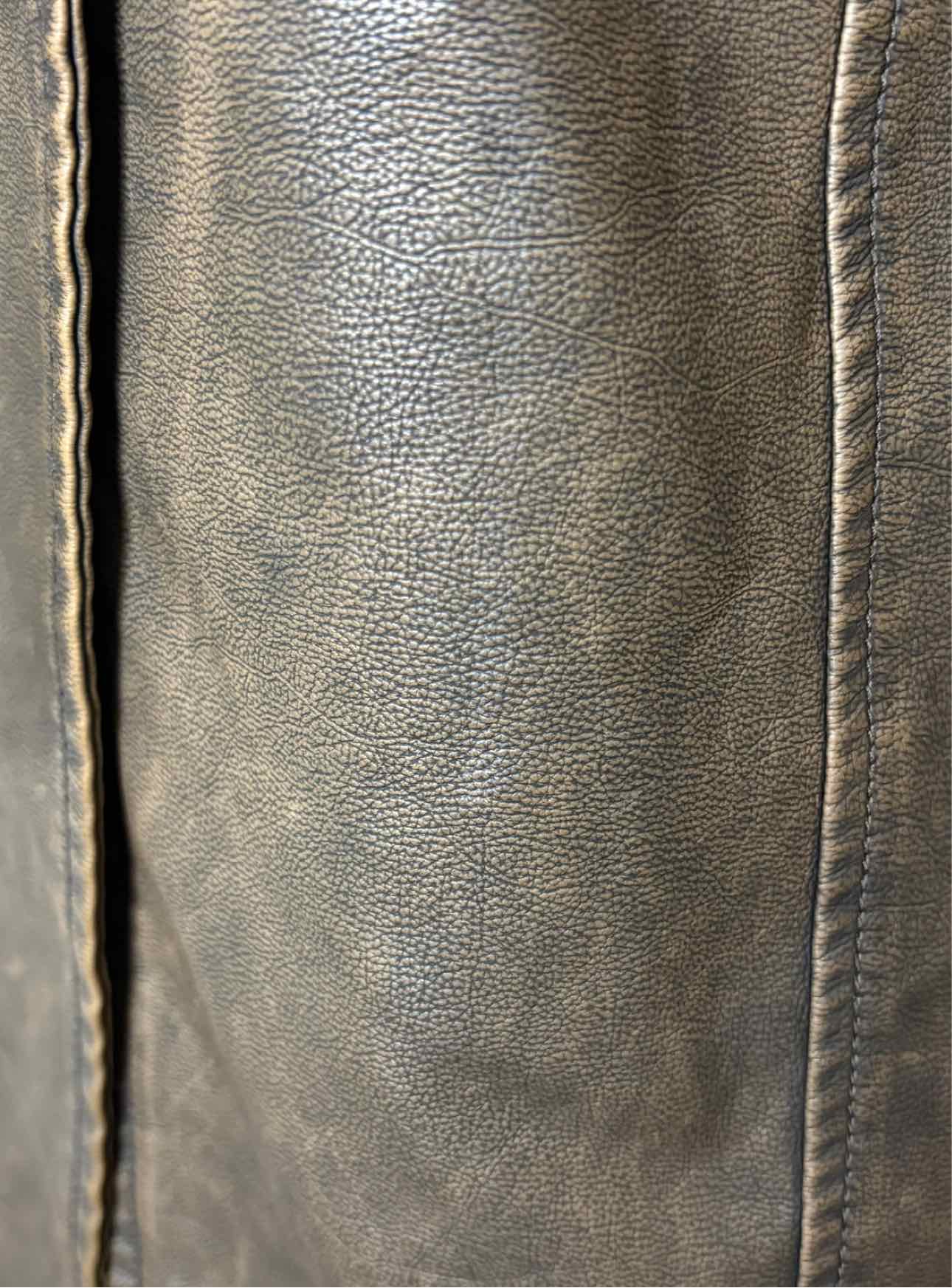 Kijun Size M Faux Leather Long Coat - Image 7